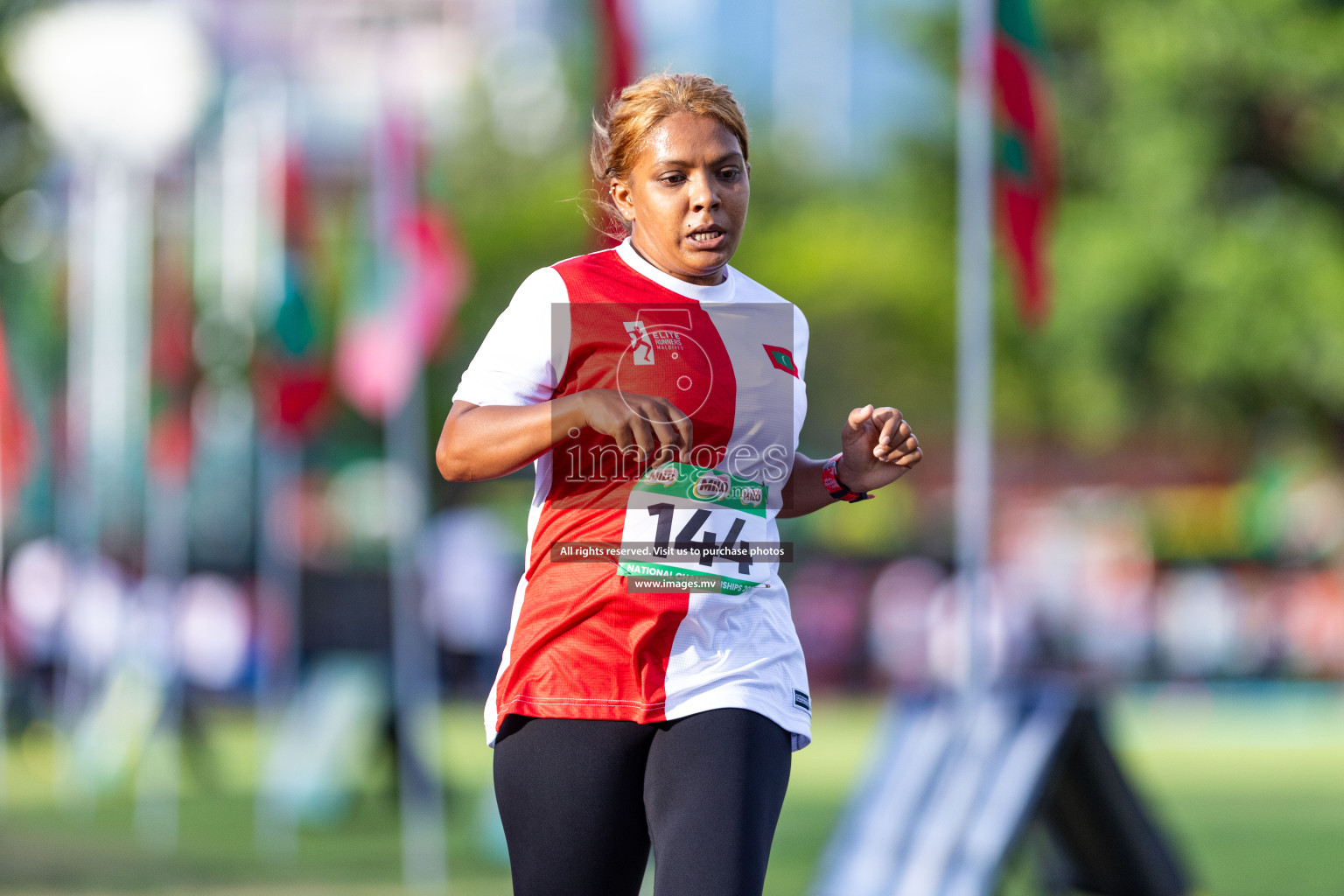 Day 1 of National Athletics Championship 2023 was held in Ekuveni Track at Male', Maldives on Thursday 23rd November 2023. Photos: Nausham Waheed / images.mv