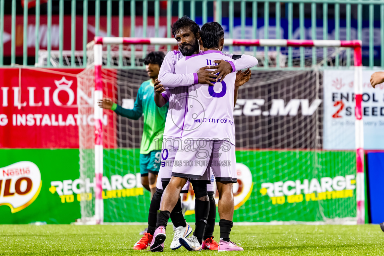 Hulhumale Hospital vs Team MCC in Day 10 of Club Maldives Cup Classic 2025 was held in Rehendi Futsal Ground, Hulhumale', Maldives on Wednesday, 24th September 2025. Photos: Nausham Waheed / images.mv