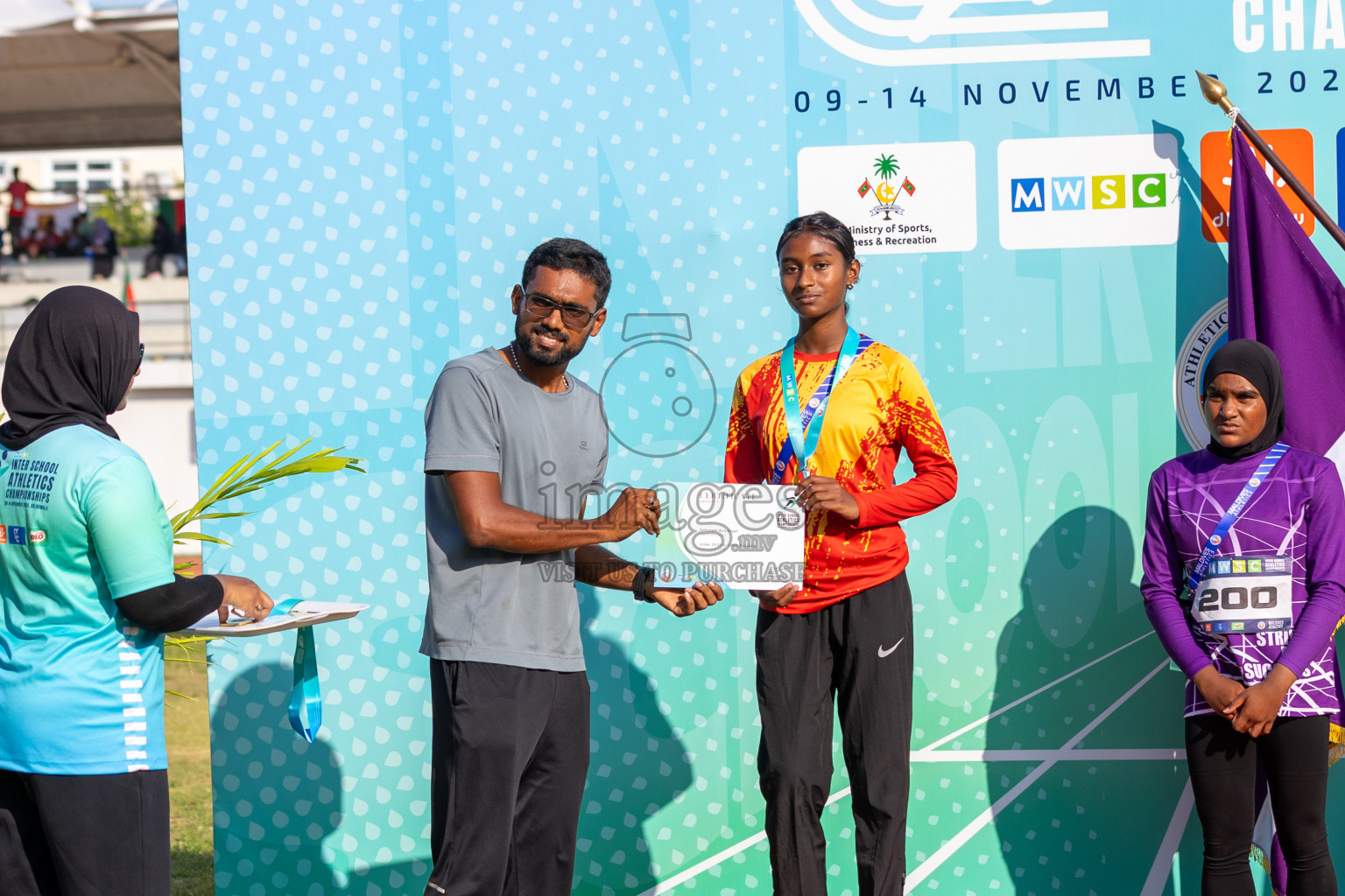 MWSC Interschool Athletics Championships 2024 - Day 3
Day 3 of MWSC Interschool Athletics Championships 2024 held in Hulhumale Running Track, Hulhumale, Maldives on Monday, 11th November 2024. Photos by: Ismail Thoriq / Images.mv