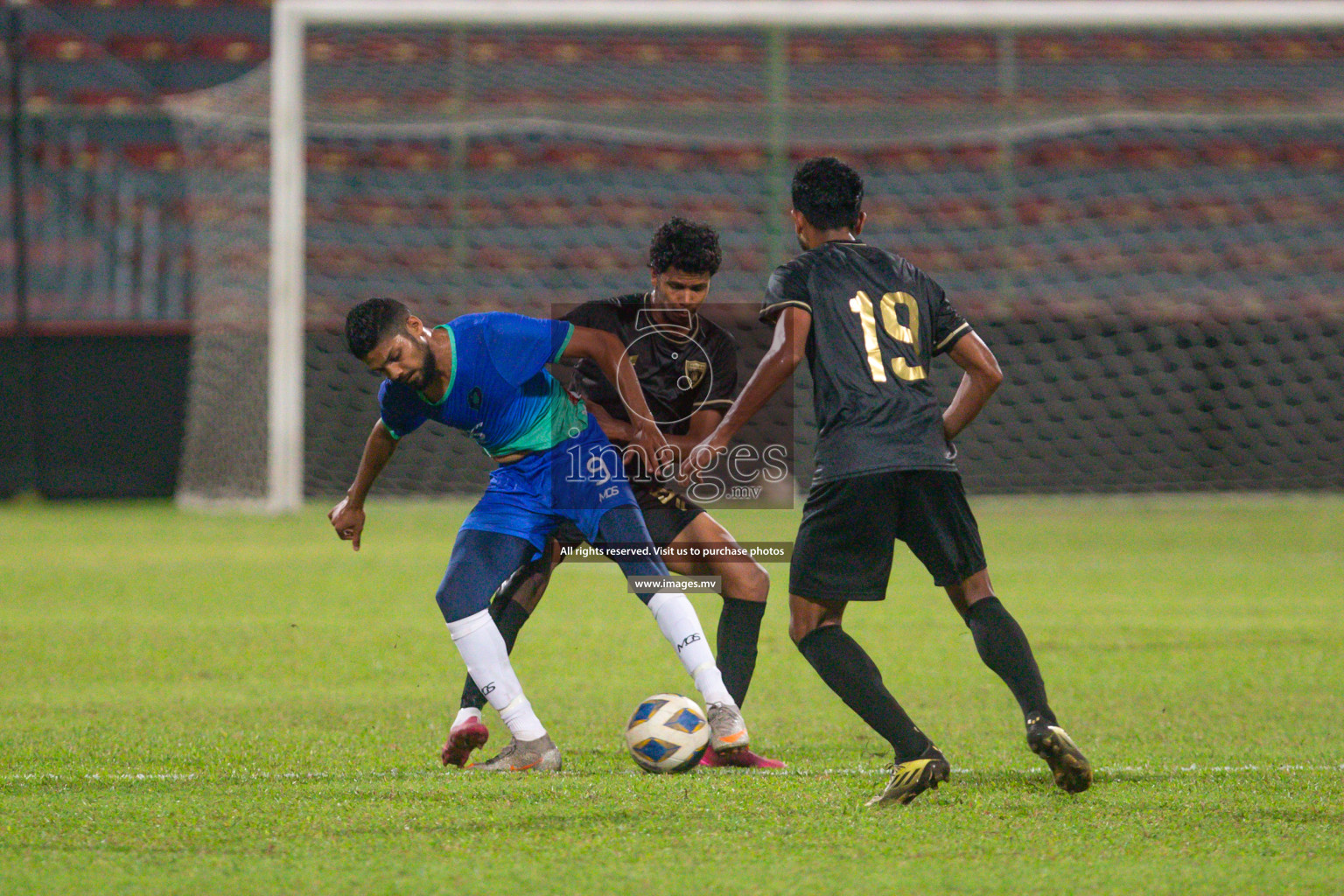 President's Cup 2023 - Club Eagles vs Super United Sports, held in National Football Stadium, Male', Maldives  Photos: Mohamed Mahfooz Moosa/ Images.mv