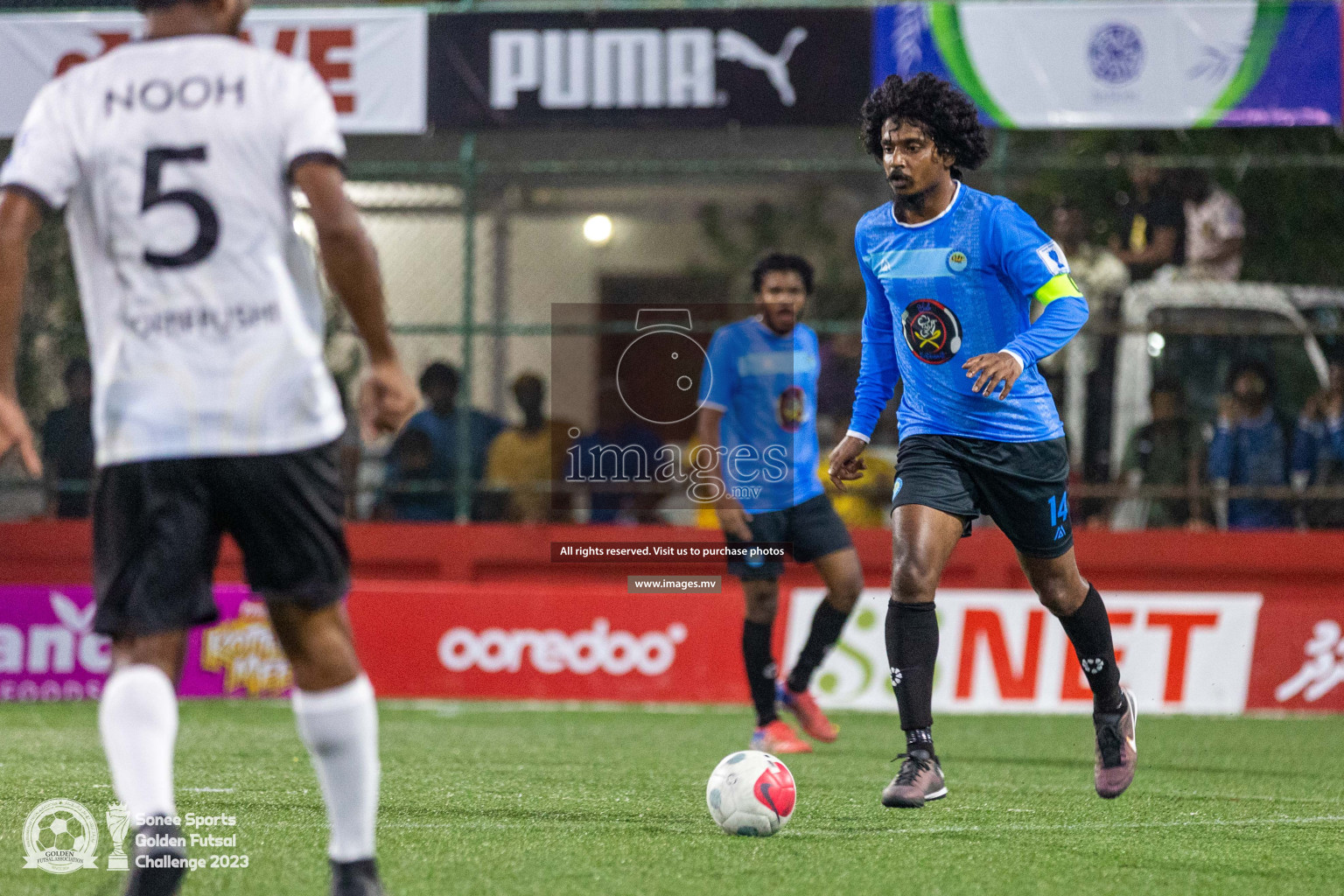 K. Guraidhoo vs TK. Dhiffushi in Day 4 of Golden Futsal Challenge 2023 on 08 February 2023 in Hulhumale, Male, Maldives