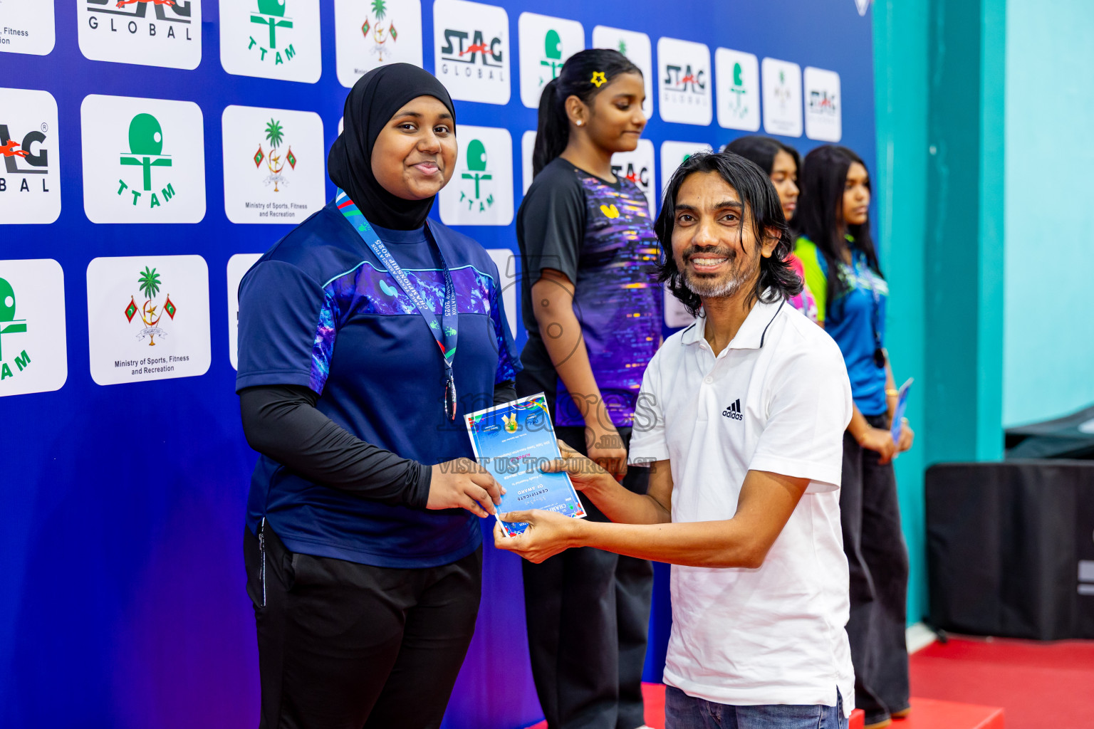 Finals of 30th Table Tennis Association Championship 2025 was held on Saturday, 20th September 2025 in Male' TT Hall, Male', Maldives. Photos: Nausham Waheed / images.mv