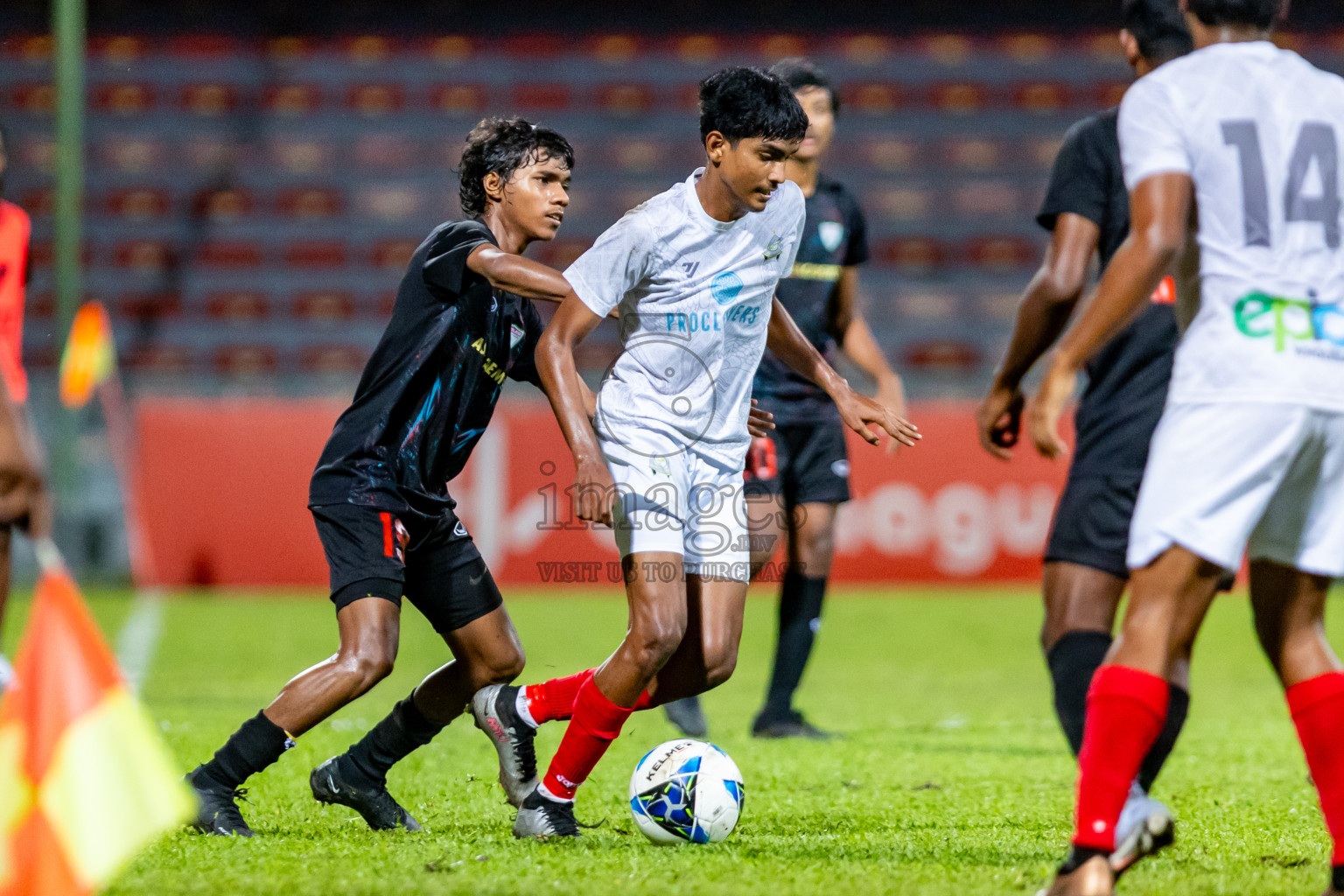 Club Green Street vs Club Eagles in Day 6 of Under 19 Youth Championship 2024 was held at National Stadium in Male', Maldives on Monday, 24th June 2024. Photos: Nausham Waheed / images.mv