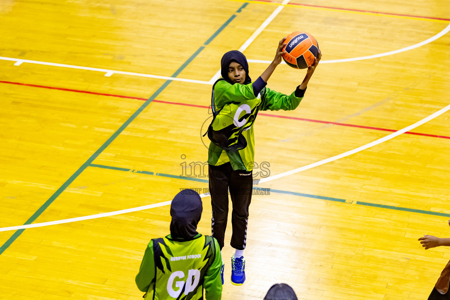 Day 7 of 25th Inter-School Netball Tournament was held in Social Center at Male', Maldives on Saturday, 17th August 2024. Photos: Nausham Waheed / images.mv