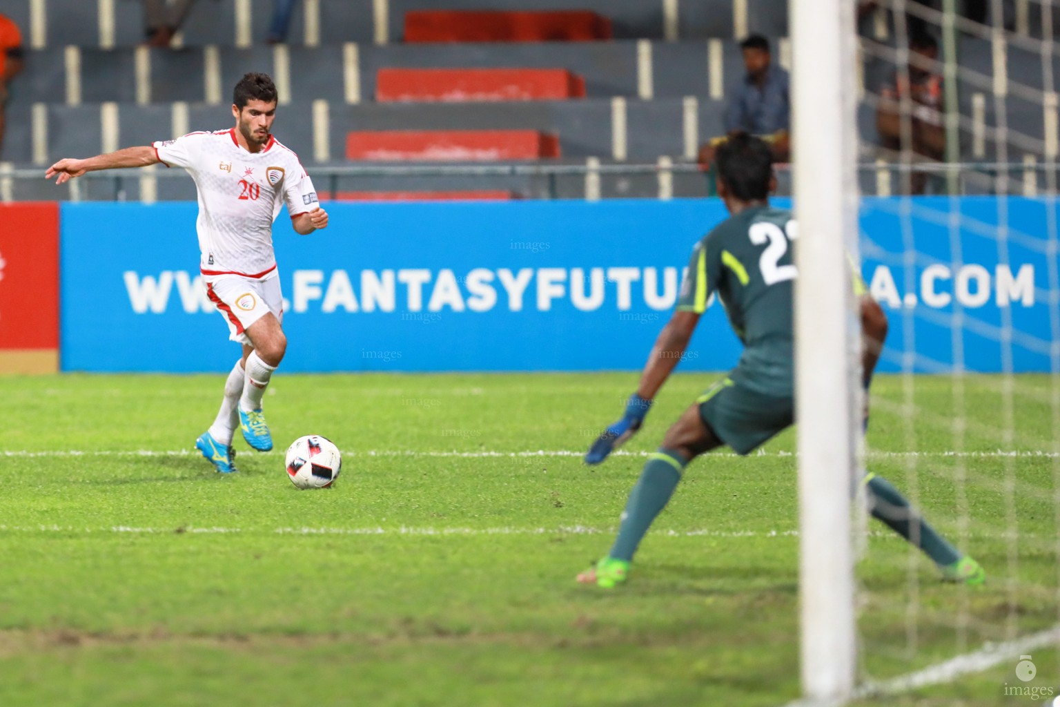 Asian Cup Qualifier between Maldives and Oman in National Stadium, on 10 October 2017 Male' Maldives. ( Images.mv Photo: Ismail Thoriq )