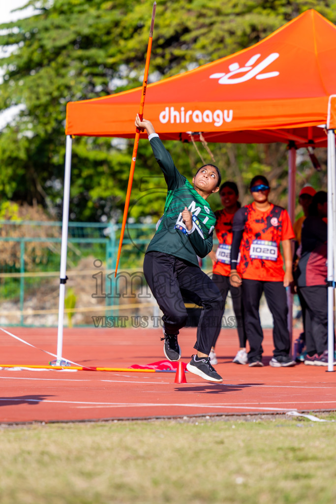 Day 3 of MWSC Interschool Athletics Championships 2024 held in Hulhumale Running Track, Hulhumale, Maldives on Monday, 11th November 2024. Photos by: Nausham Waheed / Images.mv