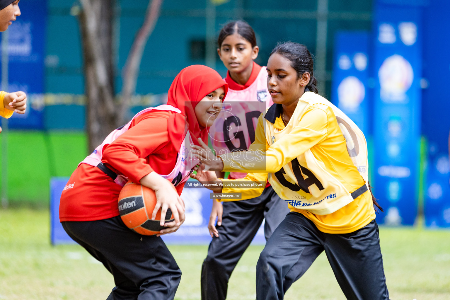 Day 1 of Nestle' Kids Netball Fiesta 2023 held in Henveyru Stadium, Male', Maldives on Thursday, 30th November 2023. Photos by Nausham Waheed / Images.mv