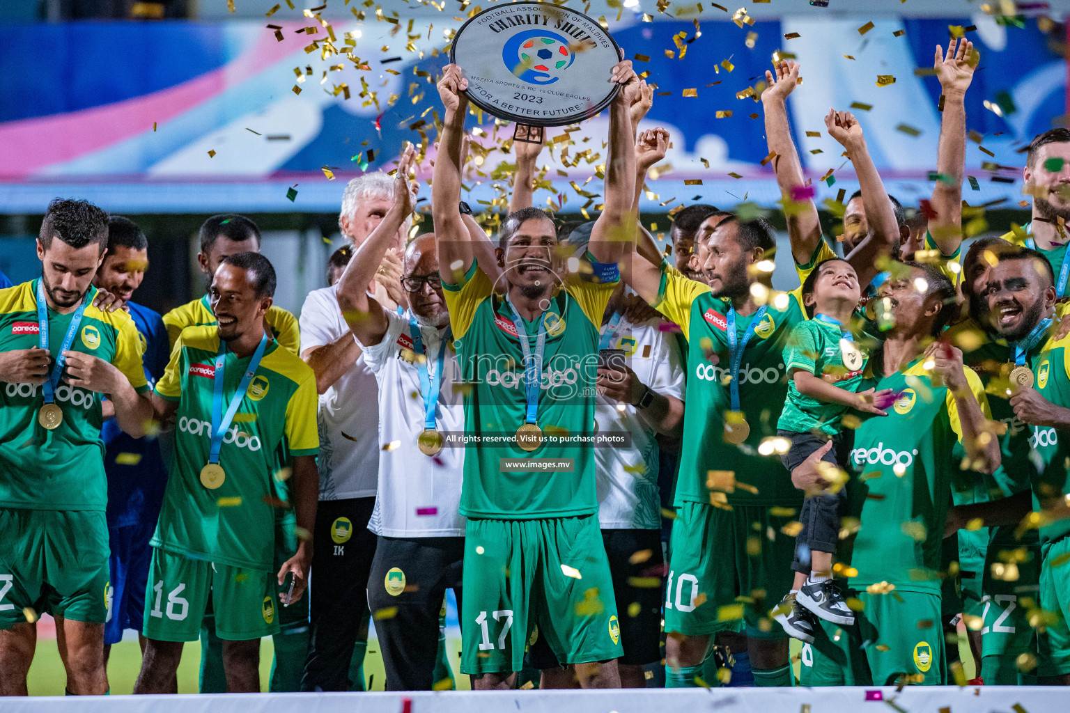 Charity Shield Match between Maziya Sports and Recreation Club and Club Eagles held in National Football Stadium, Male', Maldives Photos: Nausham Waheed / Images.mv