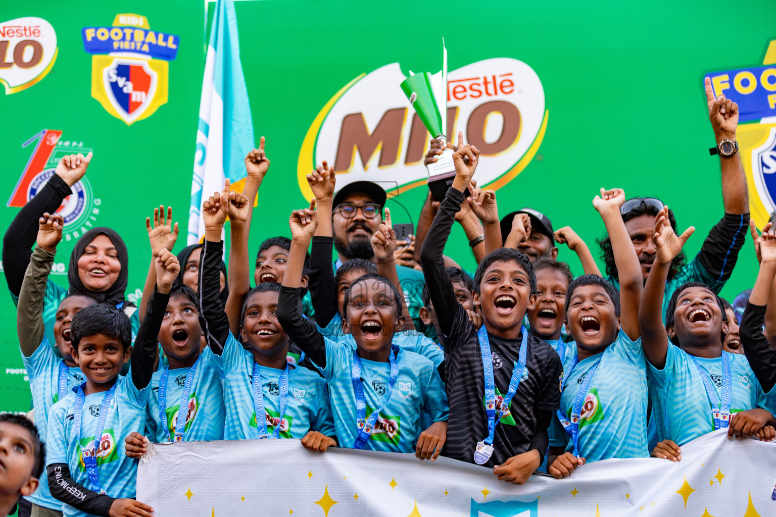 Day 2 of MILO Kids Football Fiesta was held at National Stadium in Male', Maldives on Saturday, 24th February 2024.