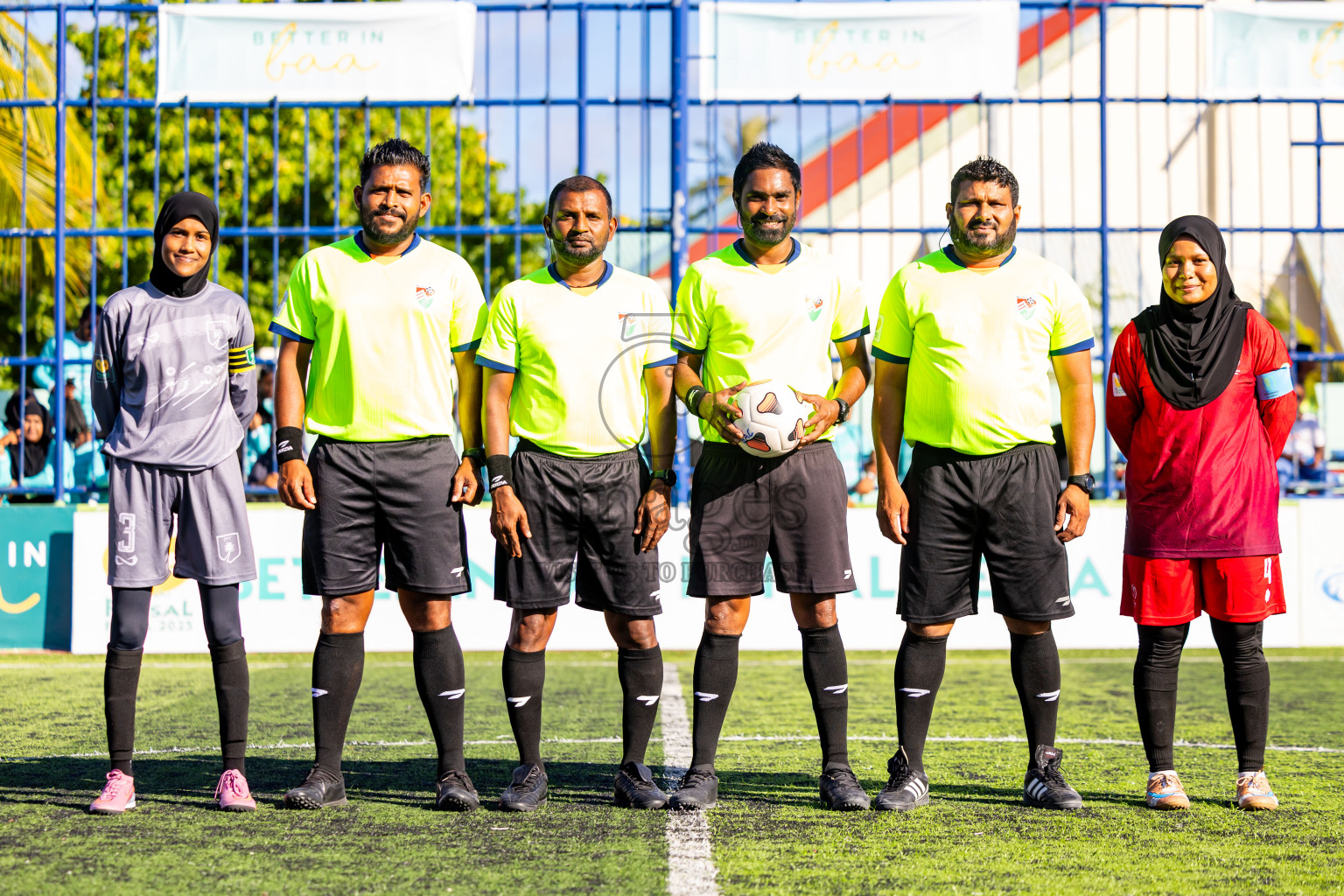 Dhonfan vs Kihaadhoo in Day 4 of Better in Baa Futsal Fiesta 2025 Woman's division held in B. Eydhafushi, Maldives on Sunday, 9th November 2025. Photos: Nausham Waheed / images.mv