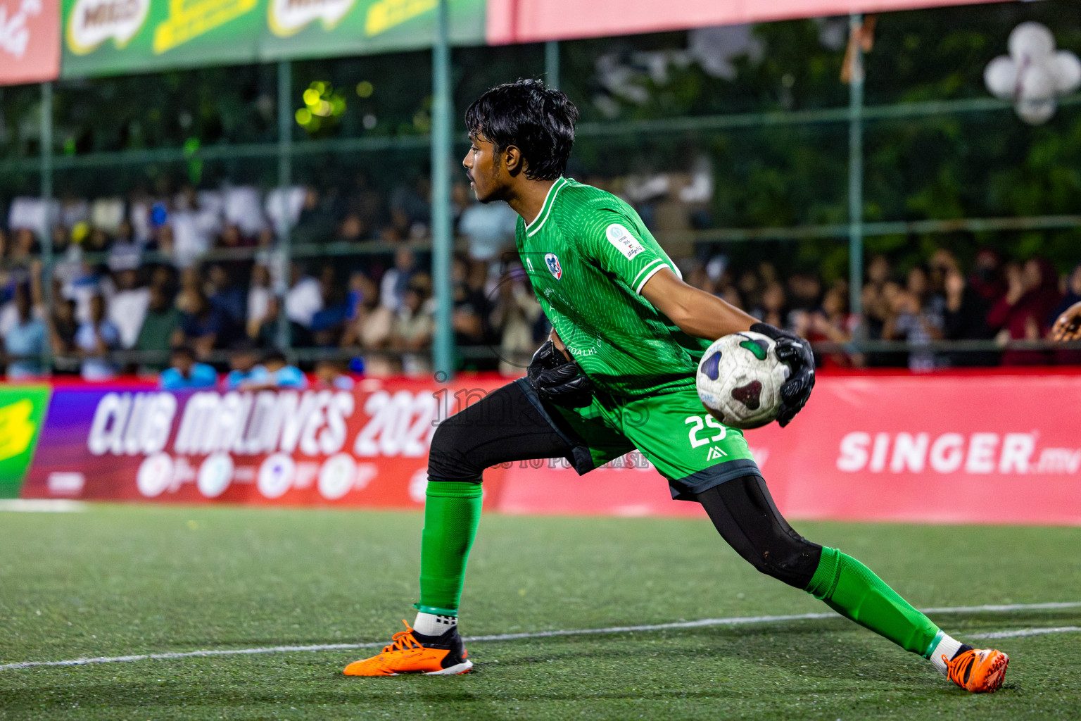 TEAM MMA vs CLUB 220 in the Semi-finals of Club Maldives Classic 2024 held in Rehendi Futsal Ground, Hulhumale', Maldives on Tuesday, 19th September 2024. 
Photos: Nausham Waheed / images.mv