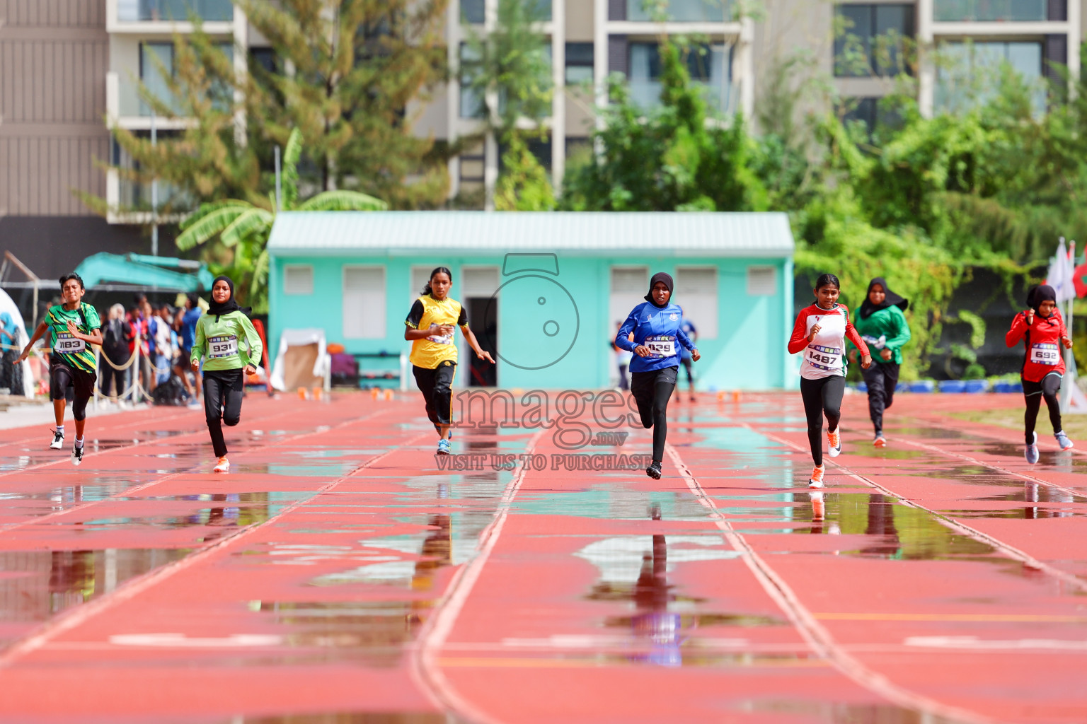 Day 1 of MWSC Interschool Athletics Championships 2024 held in Hulhumale Running Track, Hulhumale, Maldives on Saturday, 9th November 2024. 
Photos by: Ismail Thoriq, Hassan Simah / Images.mv