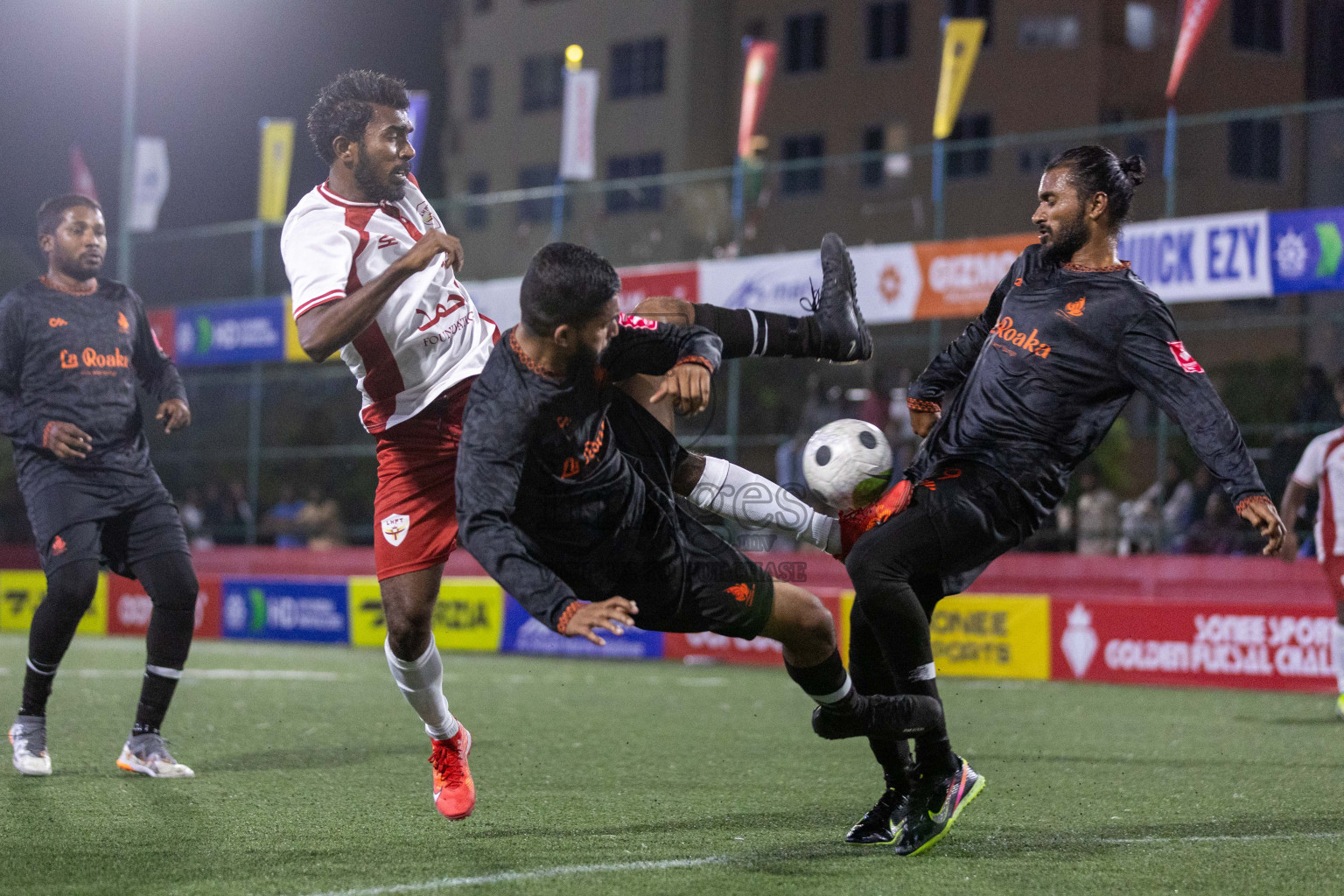 L Hithadhoo VS L Mundoo in Day 12 of Golden Futsal Challenge 2024 was held on Friday, 26th January 2024, in Hulhumale', Maldives Photos: Nausham Waheed / images.mv