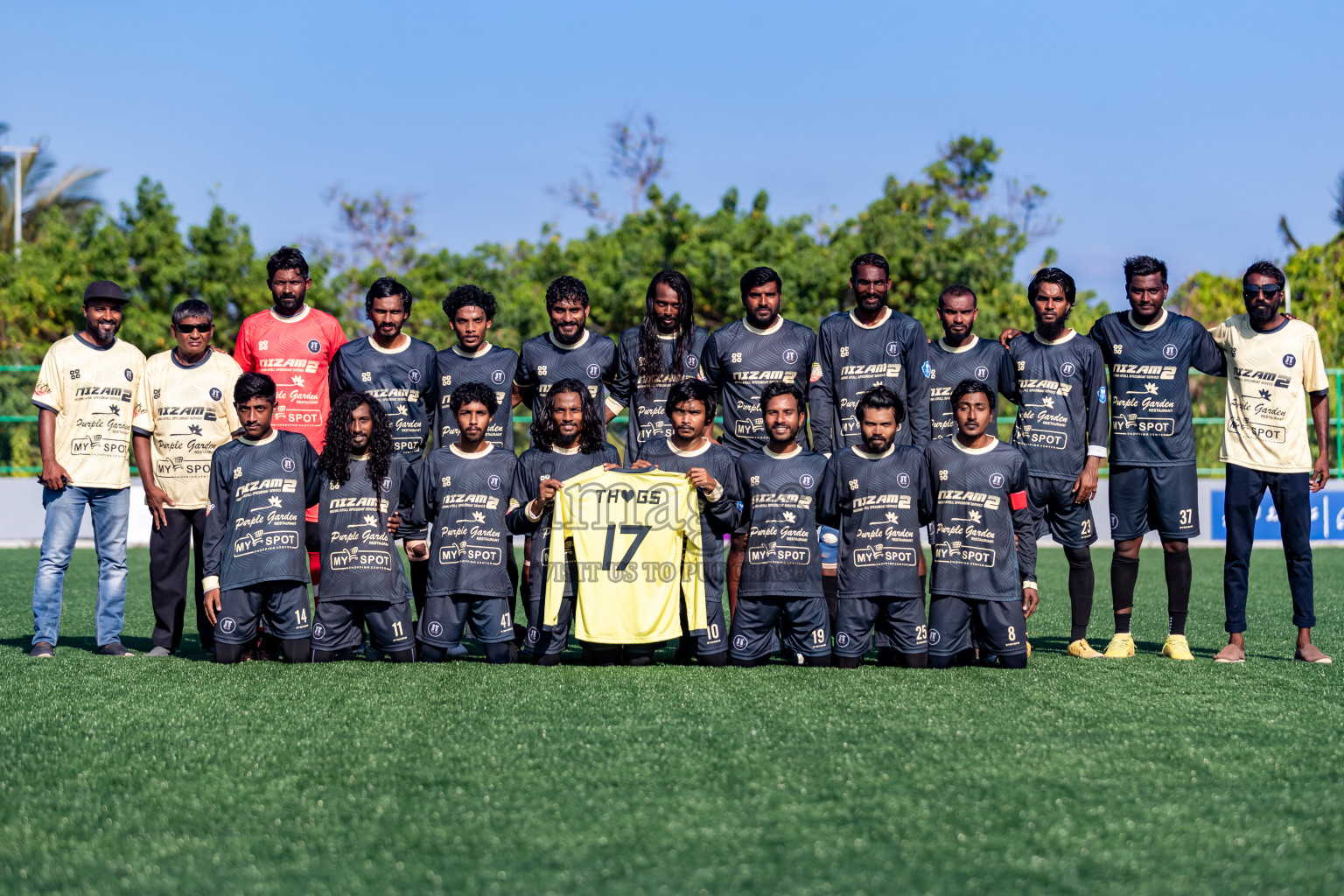 Furious FC vs JT Sports from Manadhoo Council Cup 2024 in N Manadhoo Maldives on Saturday, 24th February 2023. Photos: Nausham Waheed / images.mv