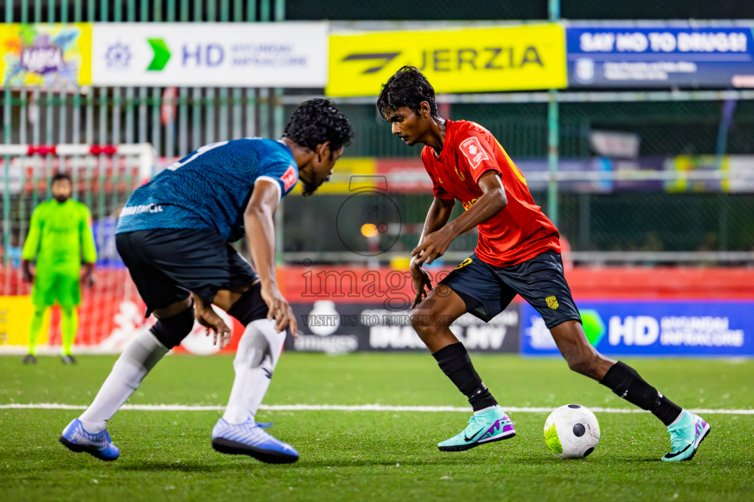 HDh Naivaadhoo vs HDh Nolhivaran on Day 37 of Golden Futsal Challenge 2024 was held on Thursday, 22nd February 2024, in Hulhumale', Maldives
Photos: Mohamed Mahfooz Moosa/ images.mv