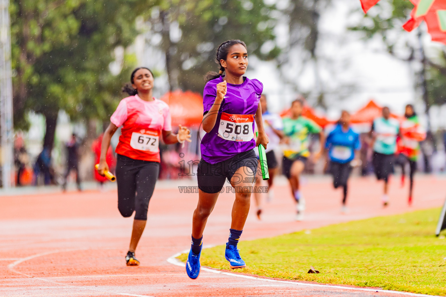 Day 6 of Inter-school Athletics Championship 2025 held in Ekuveni Synthetic Track, Male', Maldives on Sunday, 12th October 2025. Photos by: Areef Adam / Images.mv