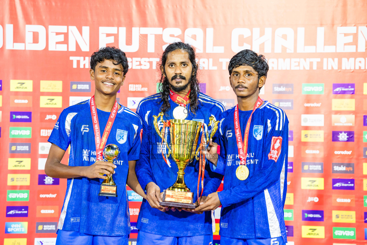 AA. Mathiveri VS AA. Thoddoo in Atoll Round Final on Day 20 of Golden Futsal Challenge 2025 was held on Thursday, 23rd January 2025, in Hulhumale', Maldives. Photos: Abdulla Abeed / images.mv
