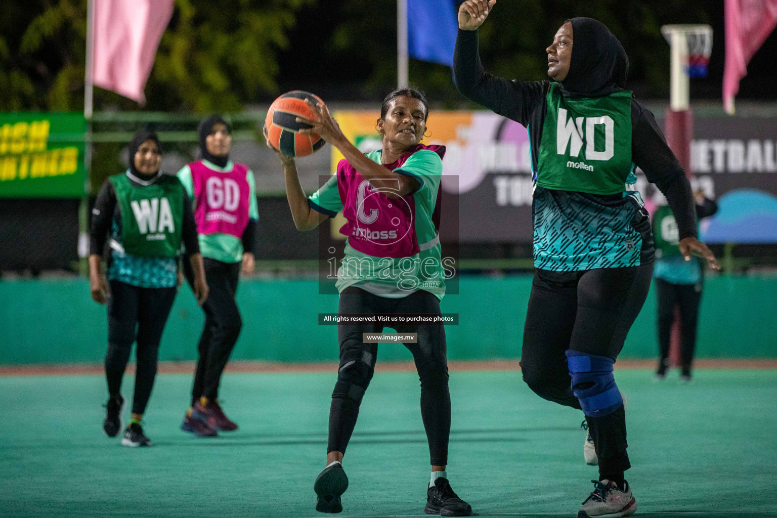 Day 4 of 20th Milo National Netball Tournament 2023, held in Synthetic Netball Court, Male', Maldives on 2nd  June 2023 Photos: Nausham Waheed/ Images.mv