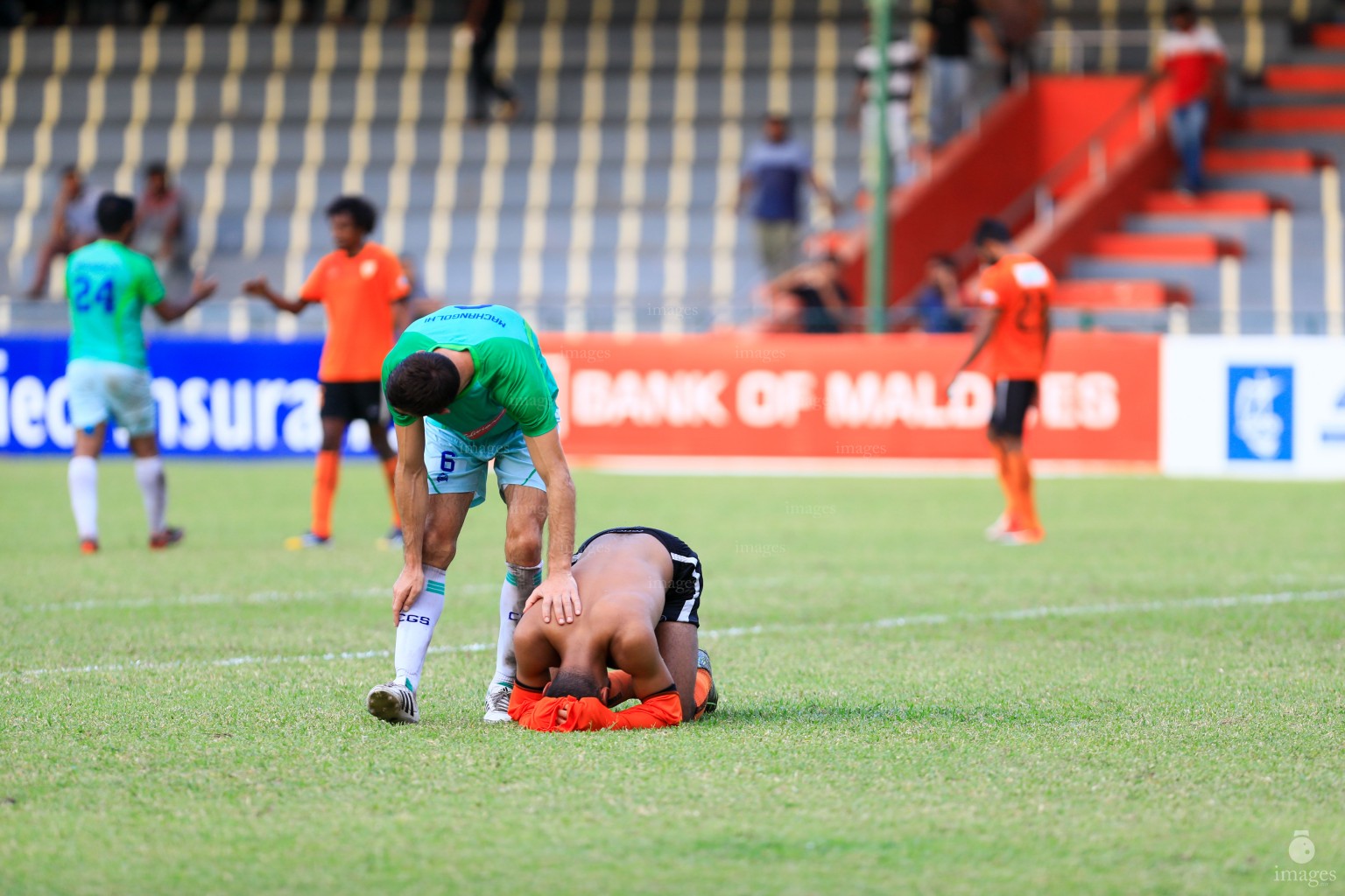 Club Eagles vs Green Street in STO Male' League in Male', Maldives, Wednesday, July 18, 2017. (Images.mv Photo/ Hussain Sinan). 