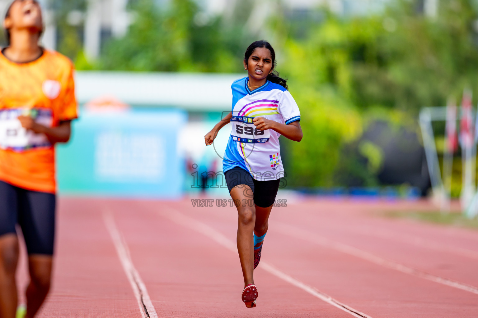 Day 6 of MWSC Interschool Athletics Championships 2024 held in Hulhumale Running Track, Hulhumale, Maldives on Thursday, 14th November 2024. Photos by: Nausham Waheed / Images.mv