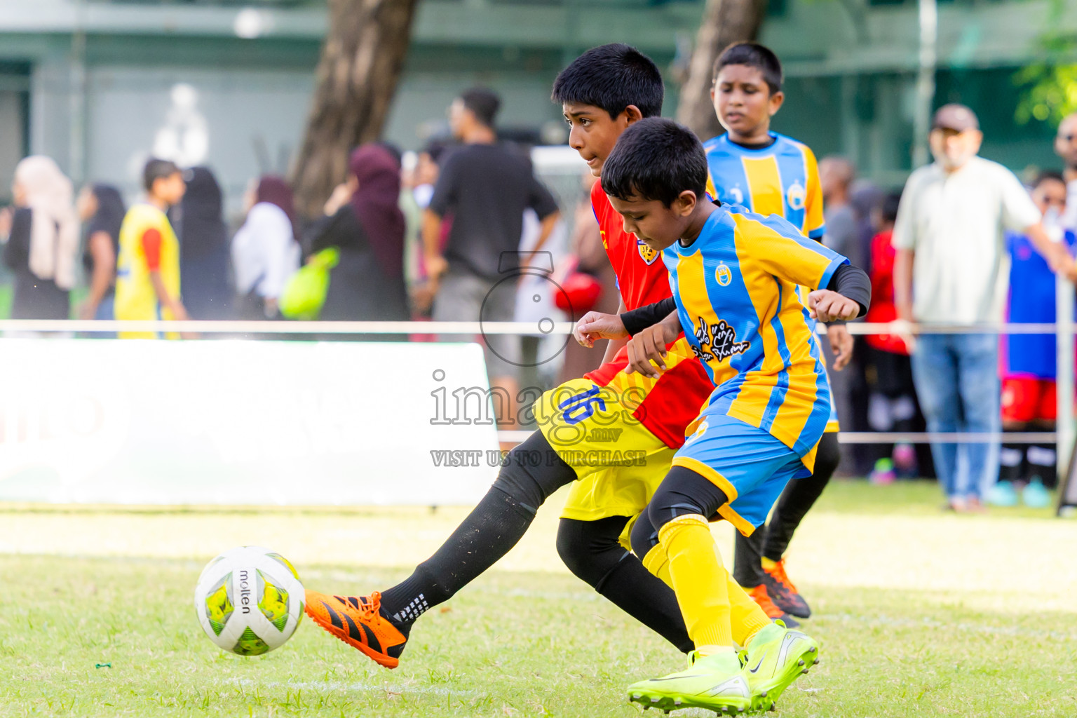 Day 1 of MILO Academy Championship 2025 (U-12) was held at Henveiru Stadium in Male', Maldives on Thursday, 1st May 2025. Photos: Nausham Waheed / images.mv