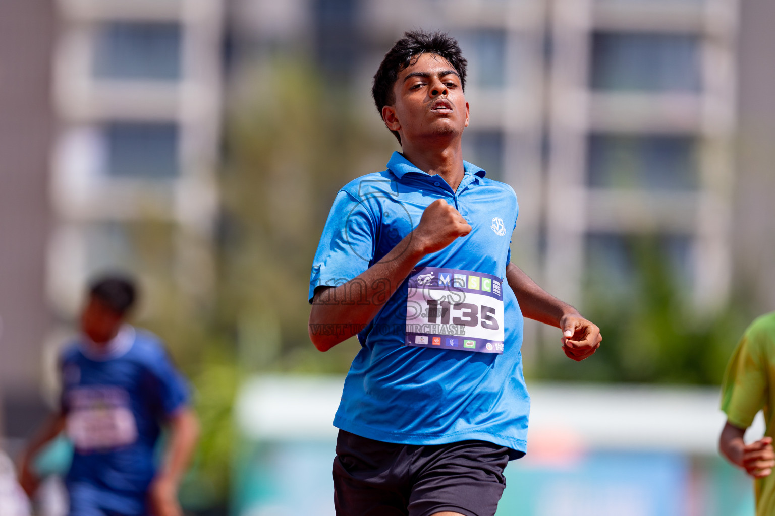 Day 3 of MWSC Interschool Athletics Championships 2024 held in Hulhumale Running Track, Hulhumale, Maldives on Monday, 11th November 2024. 
Photos by: Hassan Simah / Images.mv