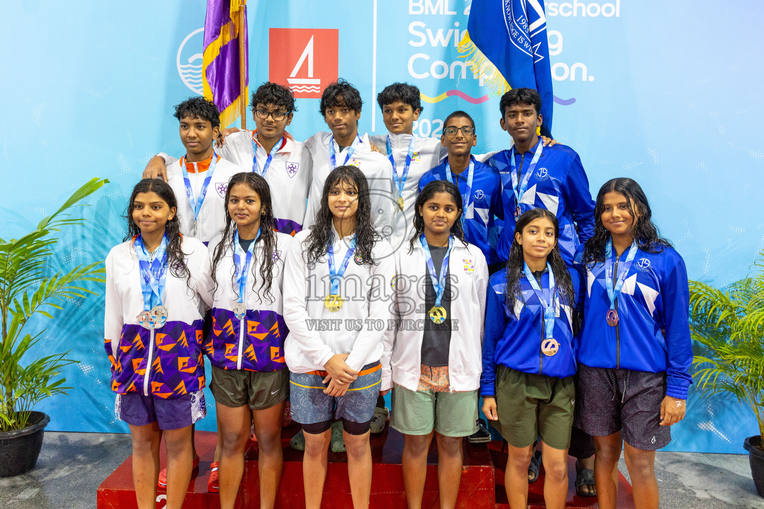 Day 4 of BML 21st Interschool Swimming Competition 2025 was held in Hulhumale' Swimming Pool, Hulhumale', Maldives on Tuesday, 14th October 2025. Photos: Mohamed Mahfooz Moosa / images.mv