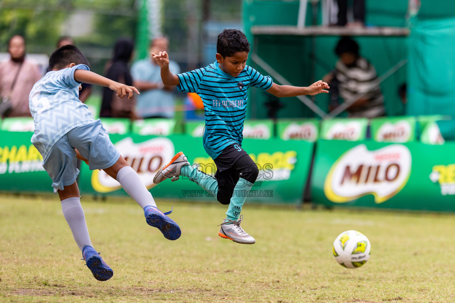 Day 3 of MILO SVAM Juniors 2025 (U-8) was held at Henveiru Stadium in Male', Maldives on Saturday, 28th June 2025. 
Photos: Hassan Simah / images.mv