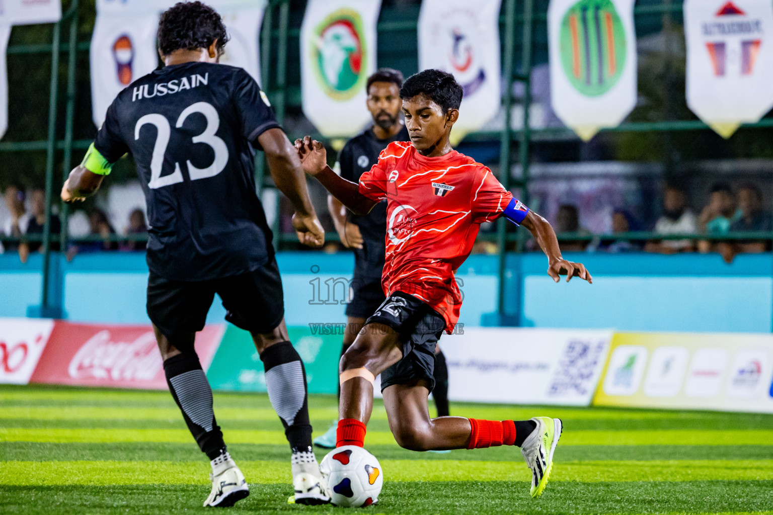 Much Black vs Raiymandhoo FC in Day 3 of Laamehi Dhiggaru Ekuveri Futsal Challenge 2024 was held on Sunday, 28th July 2024, at Dhiggaru Futsal Ground, Dhiggaru, Maldives Photos: Nausham Waheed / images.mv