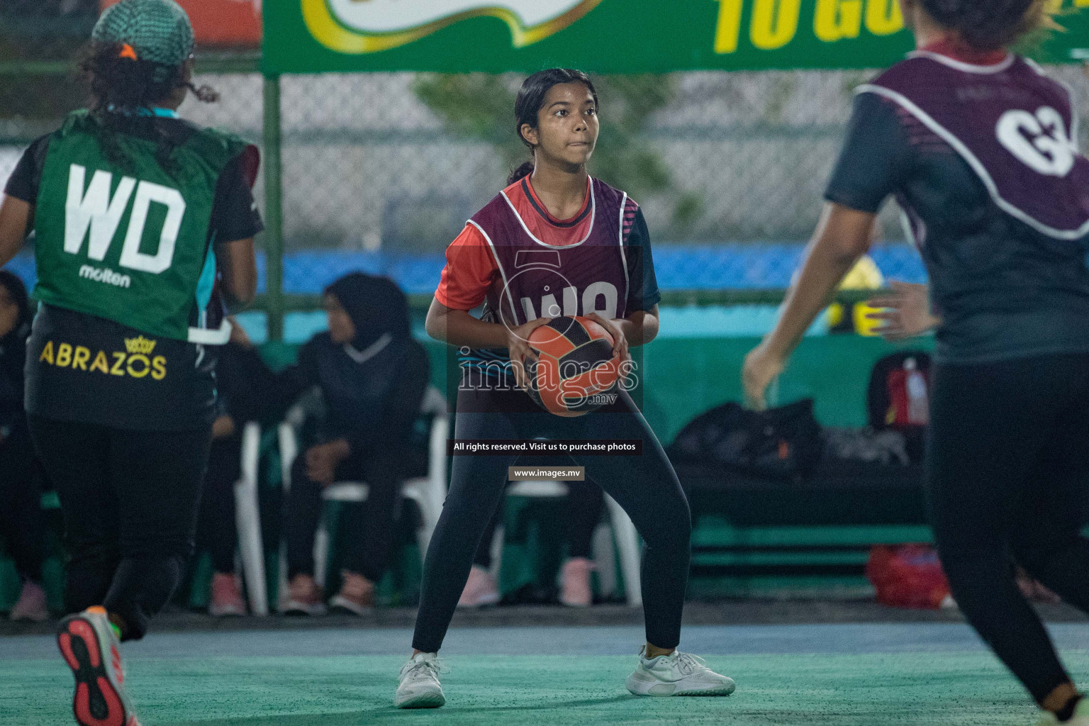 Day 2 of 20th Milo National Netball Tournament 2023, held in Synthetic Netball Court, Male', Maldives on 30th May 2023 Photos: Nausham Waheed/ Images.mv