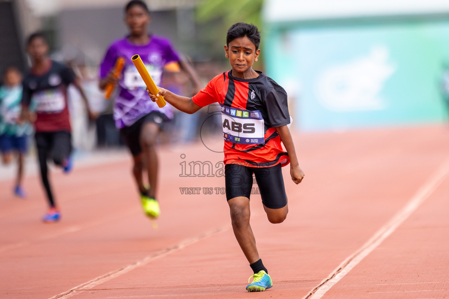 Day 5 of MWSC Interschool Athletics Championships 2024 held in Hulhumale Running Track, Hulhumale, Maldives on Wednesday, 13th November 2024. Photos by: Raif Yoosuf / Images.mv