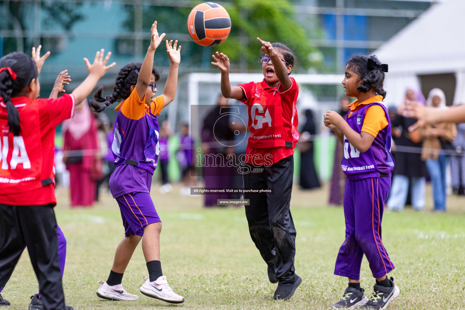 Day 2 of Nestle' Kids Netball Fiesta 2023 held in Henveyru Stadium, Male', Maldives on Thursday, 1st December 2023. Photos by Nausham Waheed / Images.mv