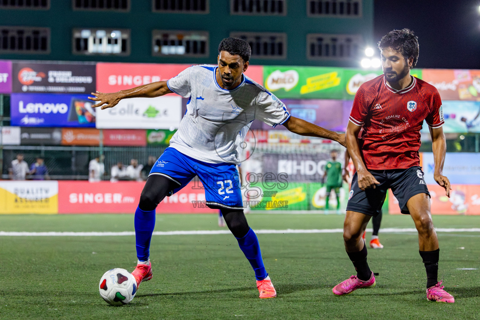 TEAM MMA vs CLUB 220 in the Semi-finals of Club Maldives Classic 2024 held in Rehendi Futsal Ground, Hulhumale', Maldives on Tuesday, 19th September 2024. 
Photos: Nausham Waheed / images.mv