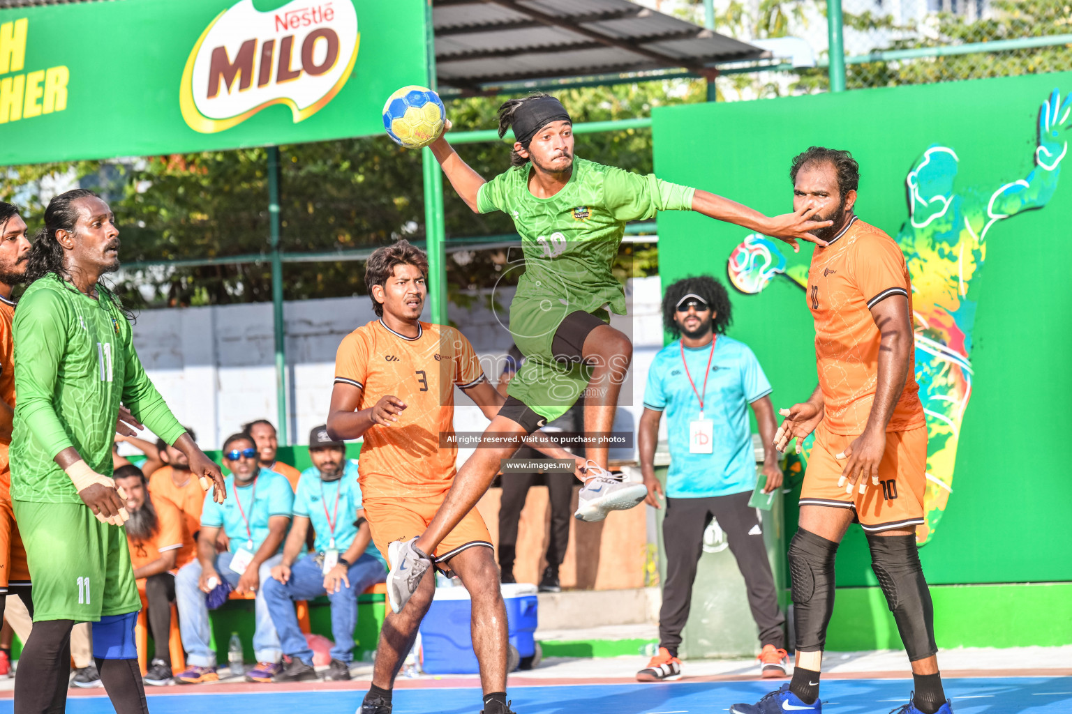 Day 6 of Milo 6th Inter Office Handball Tournament 2022 - Photos by Nausham Waheed