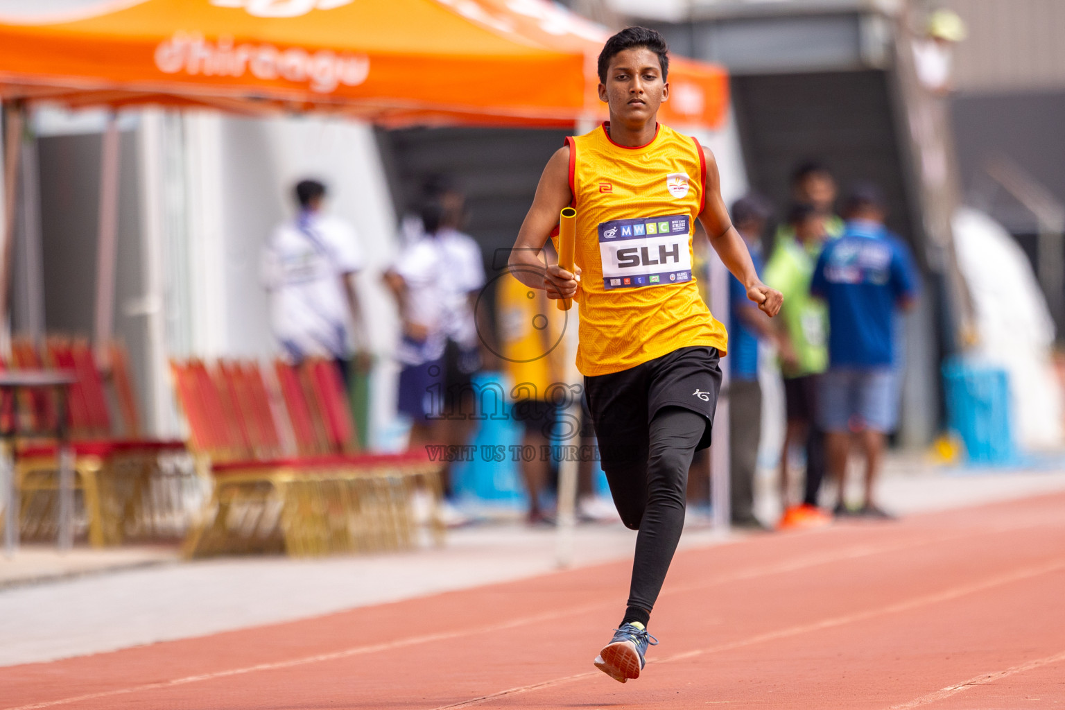 Day 5 of MWSC Interschool Athletics Championships 2024 held in Hulhumale Running Track, Hulhumale, Maldives on Wednesday, 13th November 2024. Photos by: Raif Yoosuf / Images.mv