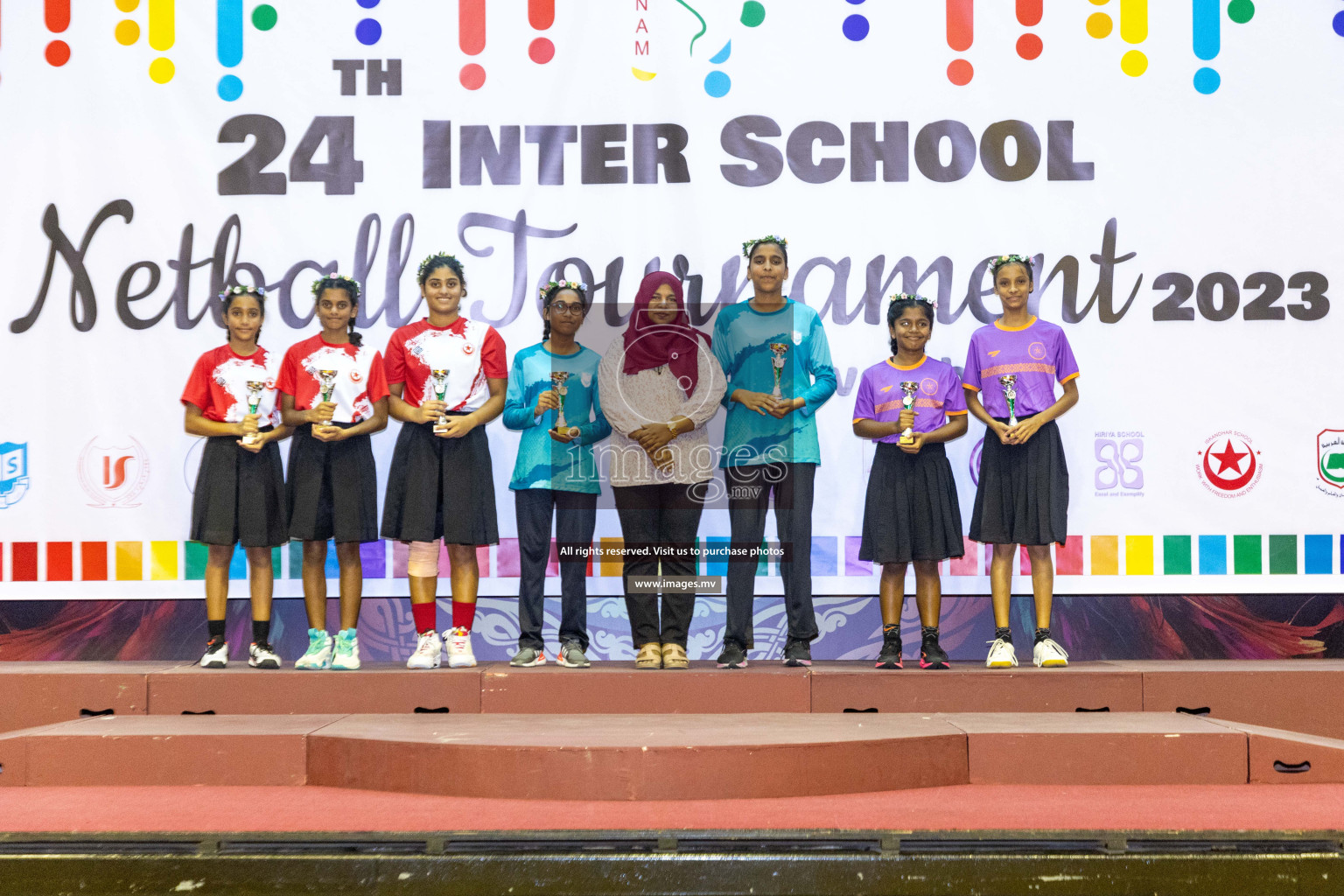 Final of 24th Interschool Netball Tournament 2023 was held in Social Center, Male', Maldives on 7th November 2023. Photos: Nausham Waheed / images.mv