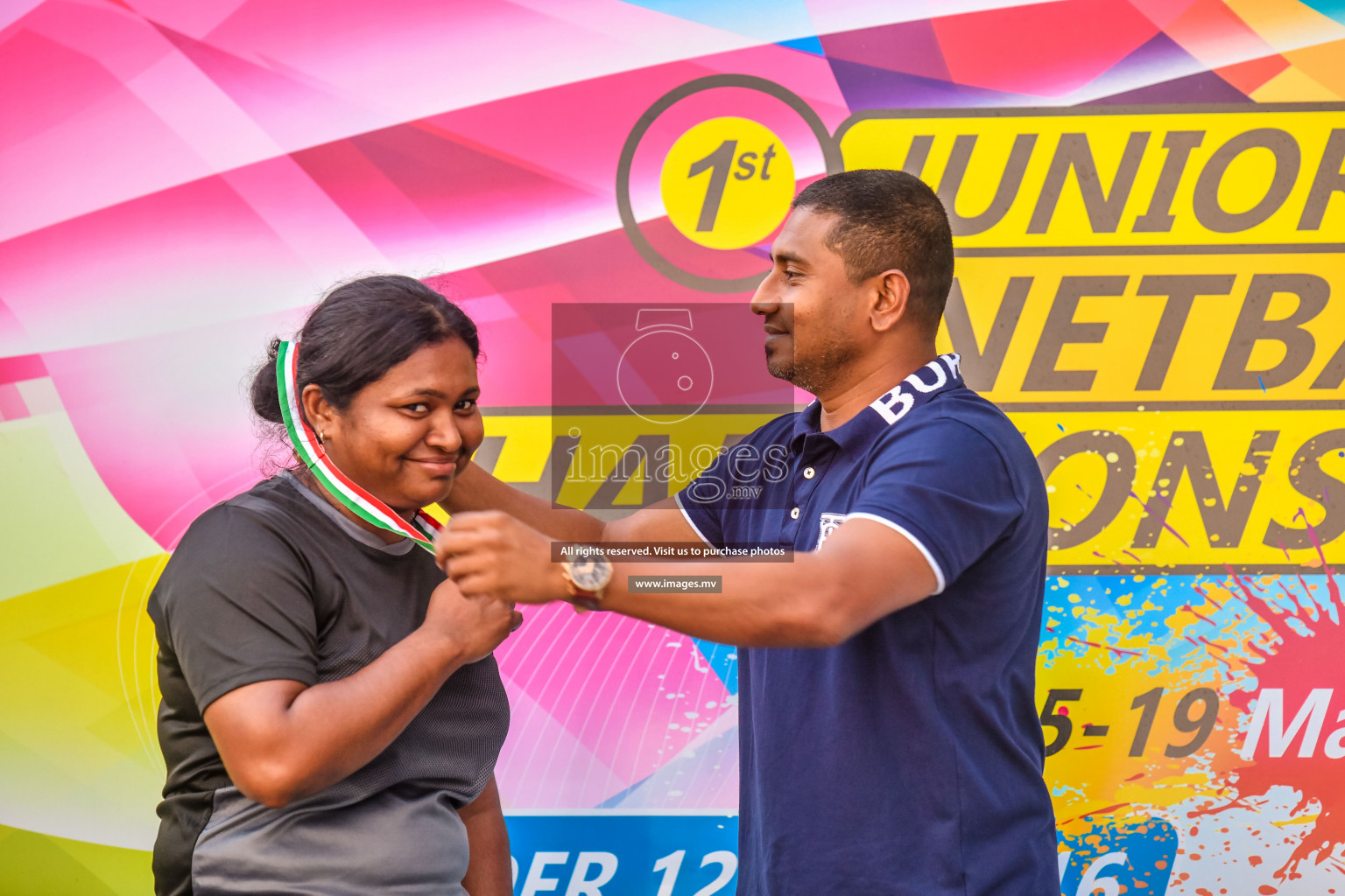 Final of Junior Netball Championship 2022 held in Male', Maldives on 19th March 2022. Photos by Nausham Waheed