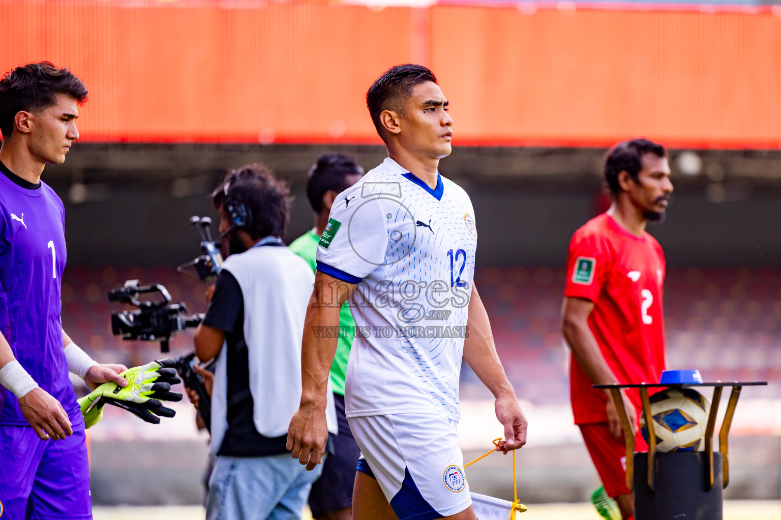 Maldives vs Philippines in AFC Asian Cup Qualifies held in National Football Stadium, Male', Maldives on Tuesday, 18th November 2025. Photos: Nausham Waheed / Images.mv