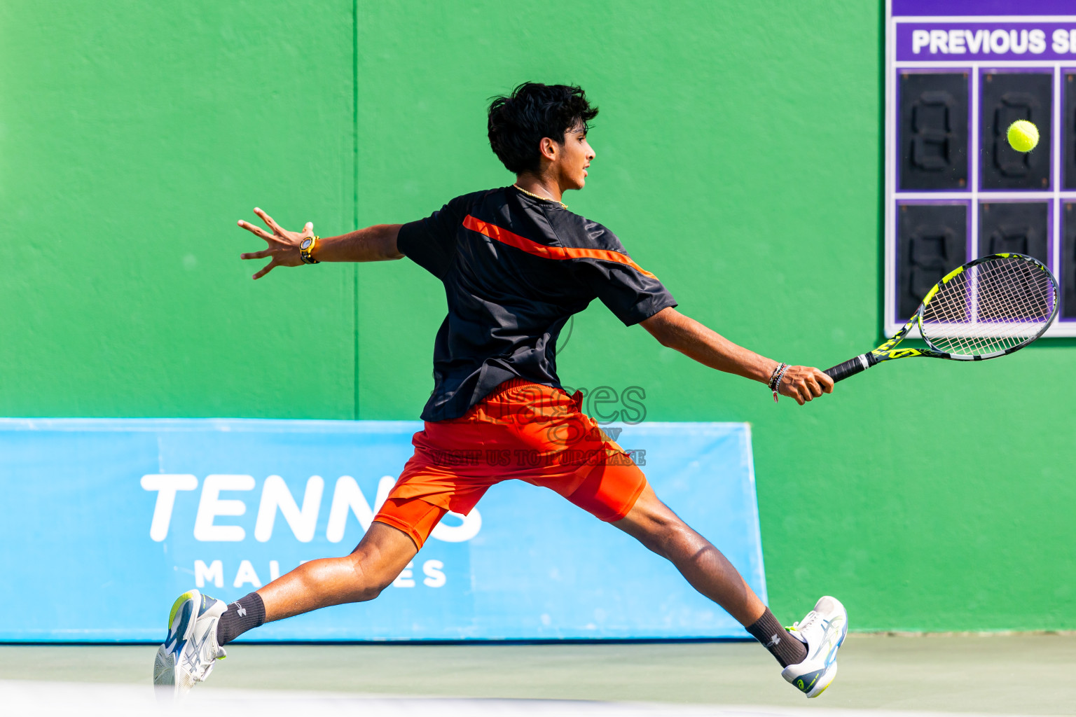 Day 3 of ATF Maldives Junior Open Tennis was held in Male' Tennis Court, Male', Maldives on Wednesday, 11th December 2024. Photos: Nausham Waheed / images.mv