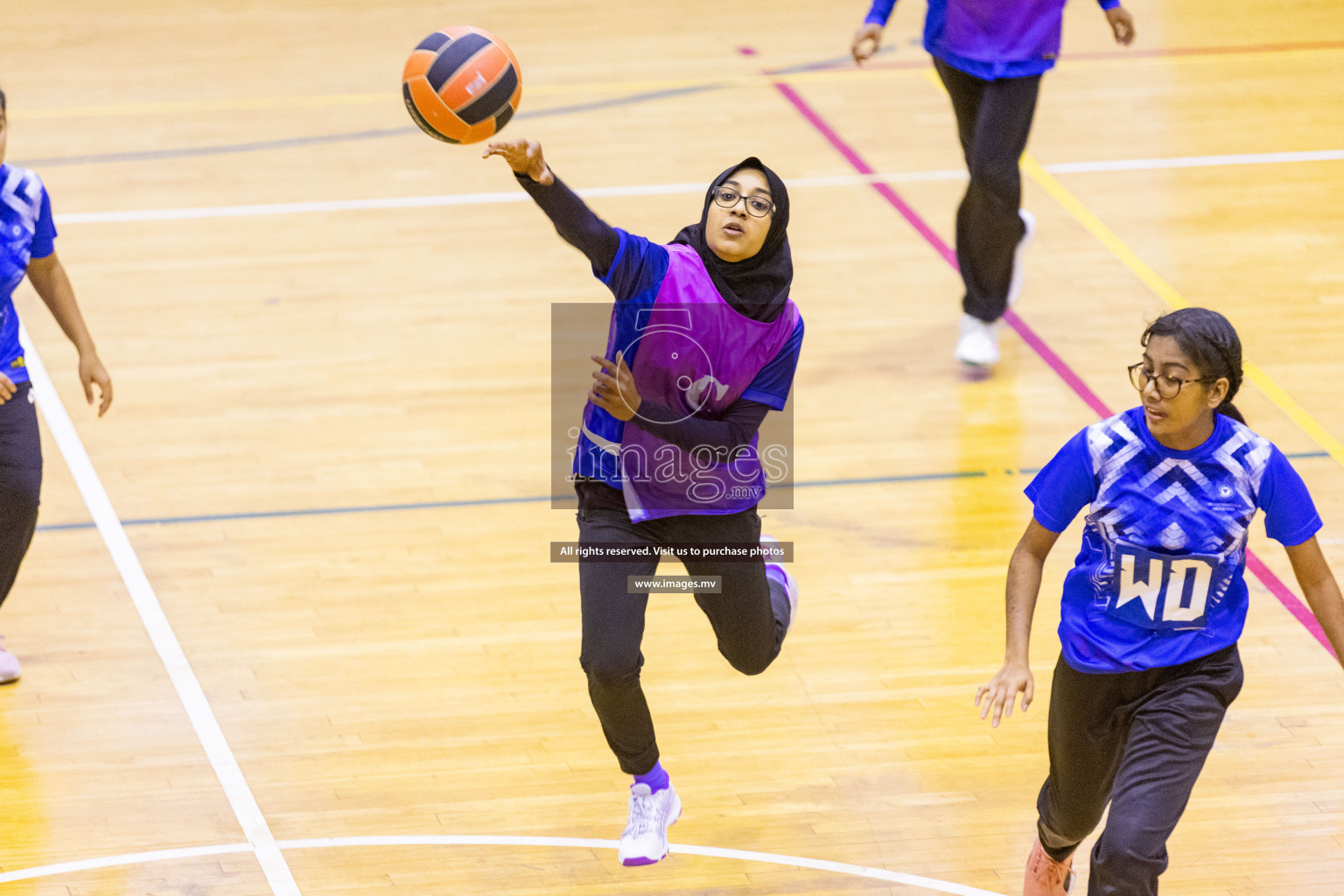 Day7 of 24th Interschool Netball Tournament 2023 was held in Social Center, Male', Maldives on 2nd November 2023. Photos: Nausham Waheed / images.mv