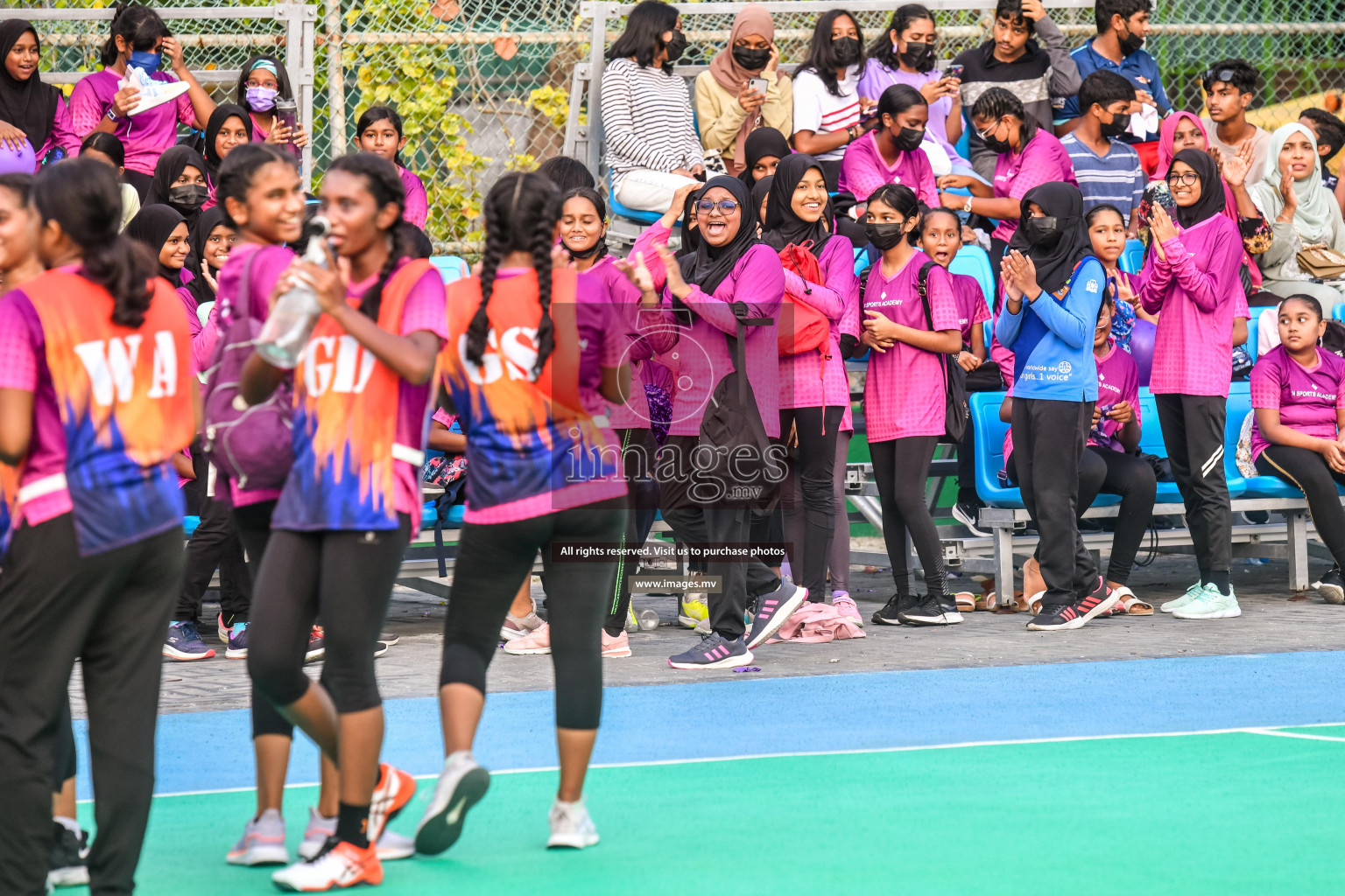 Final of Junior Netball Championship 2022 held in Male', Maldives on 19th March 2022. Photos by Nausham Waheed