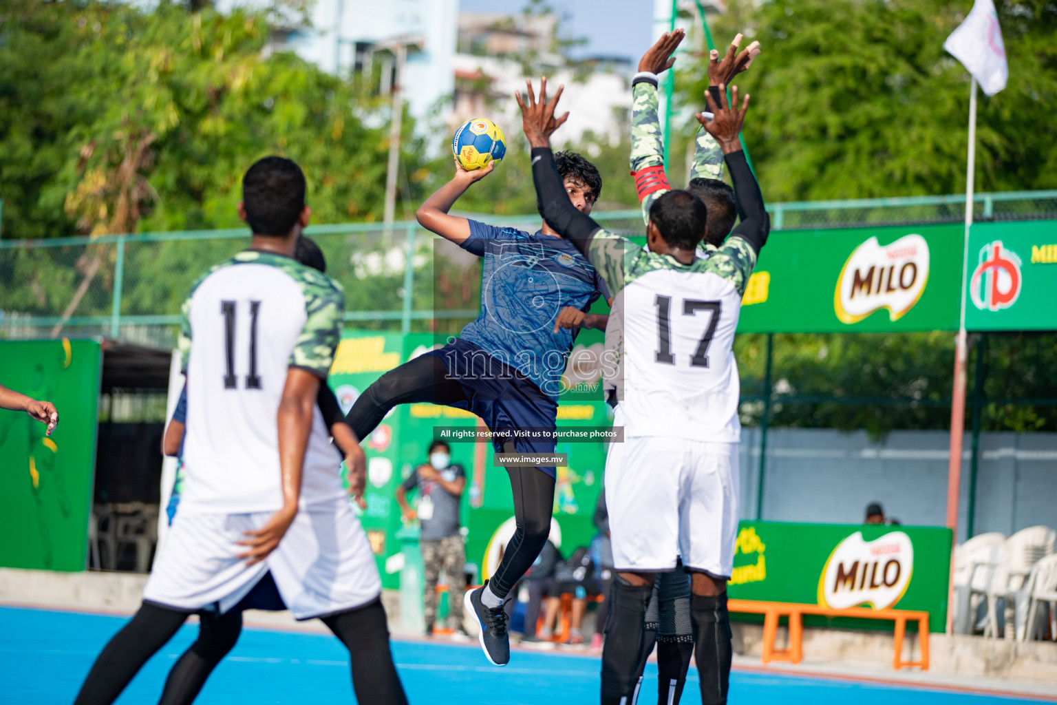 Milo 8th National Handball Tournament Day 4, 18th December 2021, at Handball Ground, Male', Maldives. Photos by Hassan Simah