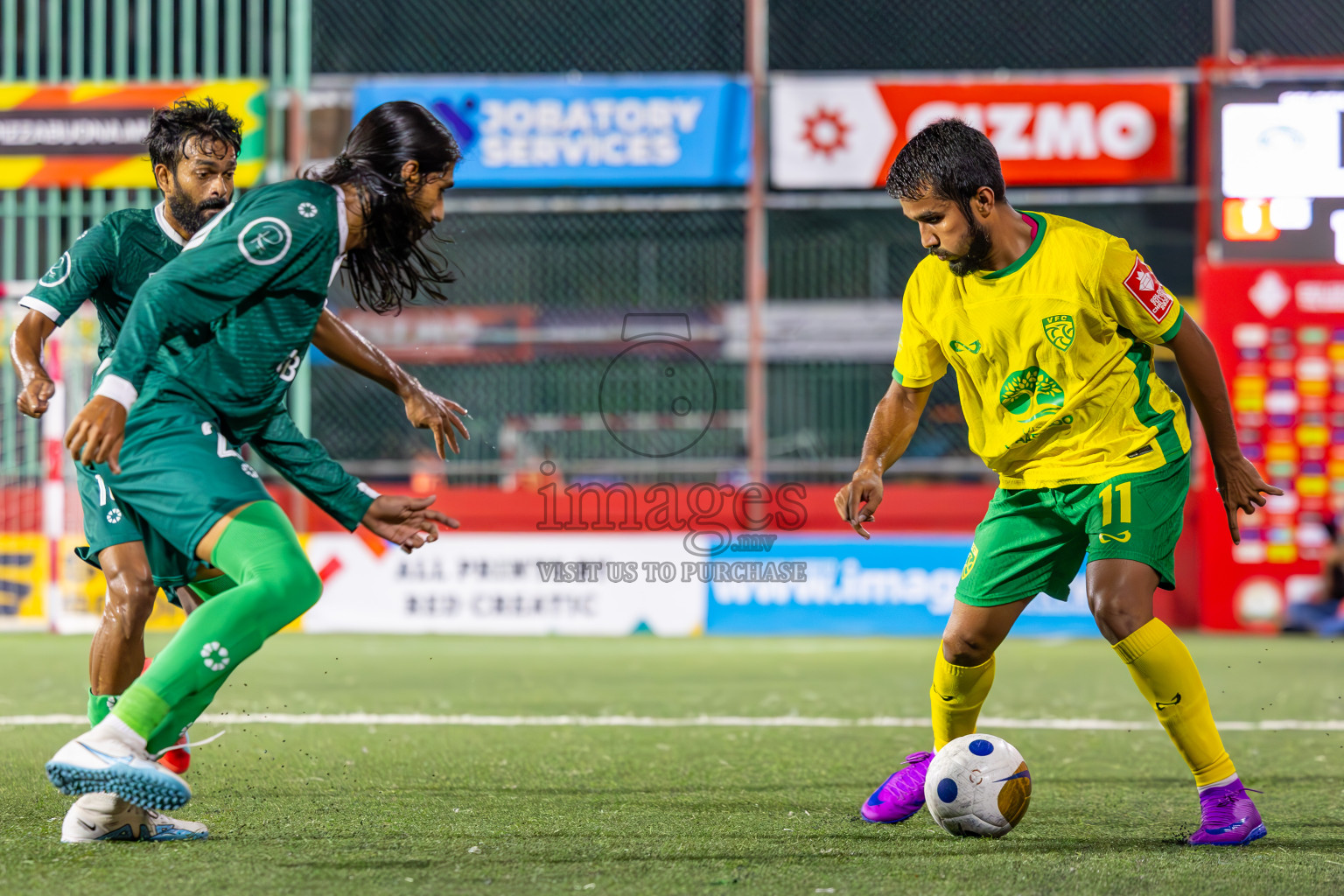 Dhandimagu vs GDh Vaadhoo in Zone Round on Day 28 of Golden Futsal Challenge 2025 was held on Saturday , 1st February 2025, in Hulhumale', Maldives. Photos: Ismail Thoriq / images.mv