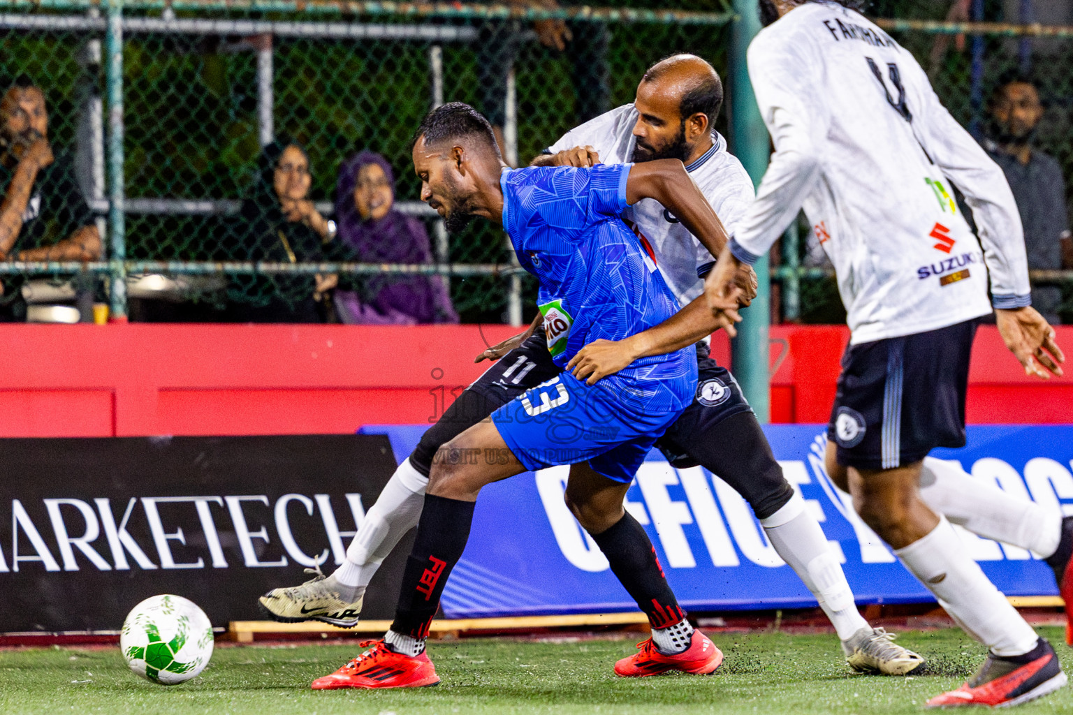 Kulhivaru Vuzaara vs Police Club in Day 15 of Office League 2025 was held on Friday, 2nd May 2025 in Hulhumale', Maldives. Photos: Nausham Waheed / images.mv