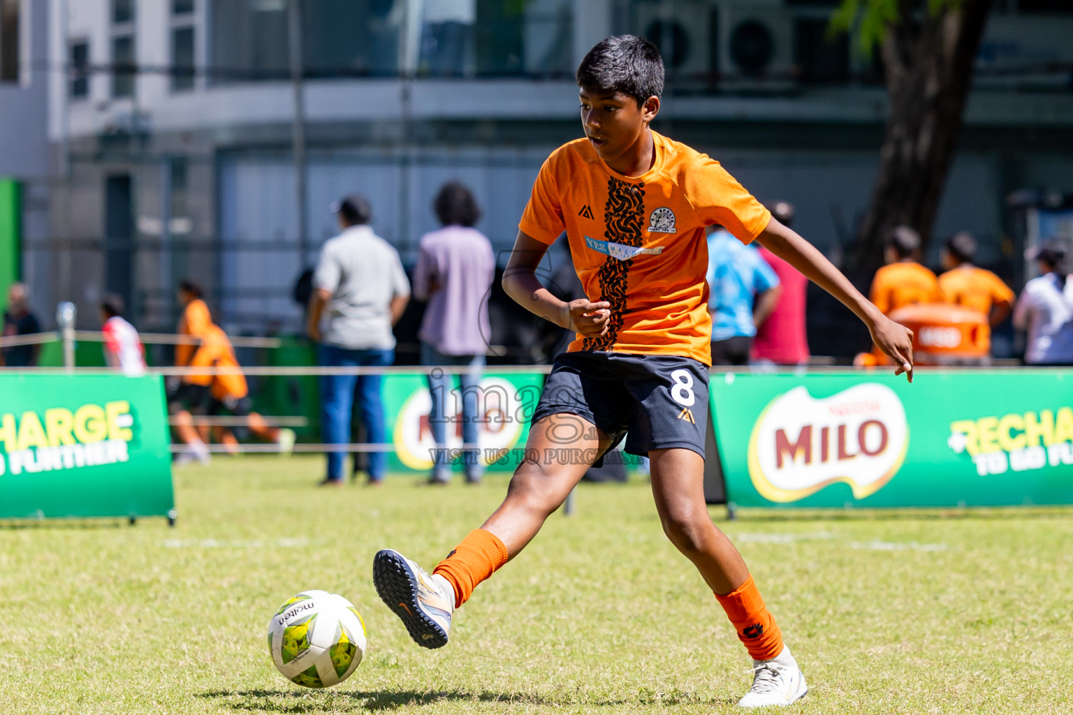 Day 2 of MILO Academy Championship 2025 (U-12) was held at Henveiru Stadium in Male', Maldives on Friday, 2nd May 2025. Photos: Nausham Waheed  / images.mv