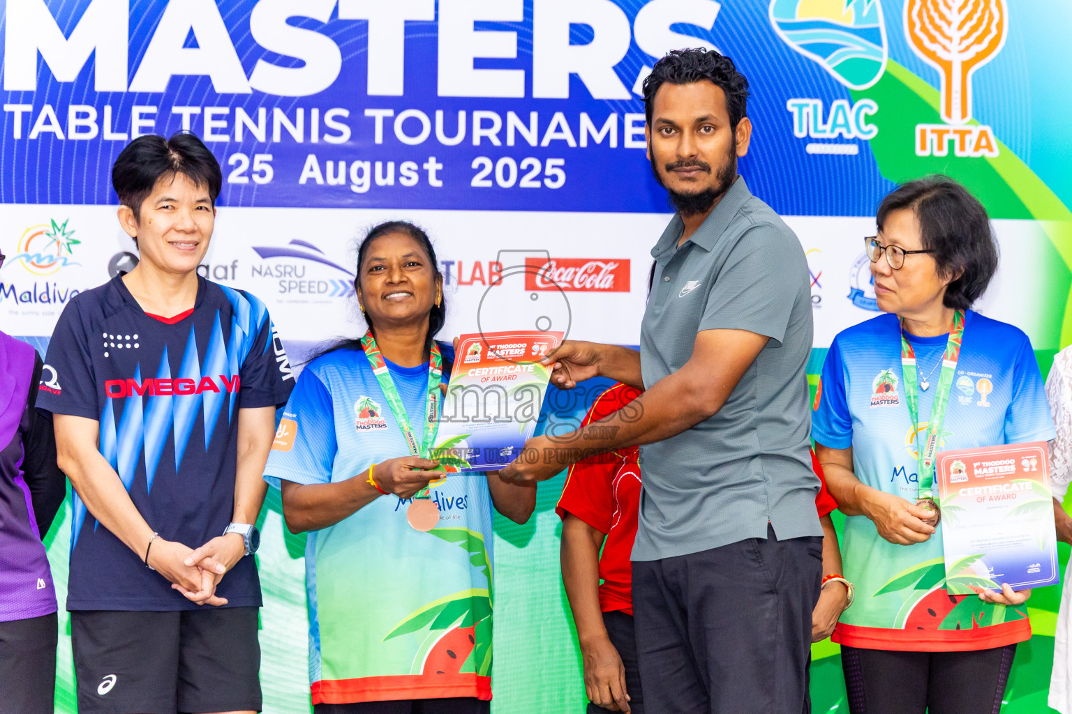 Day 4 of 1st Thoddoo Masters Table Tennis Tournament was held on Sunday, 24th August 2025 in AA Thoddoo, Maldives. Photos: Nausham Waheed / images.mv