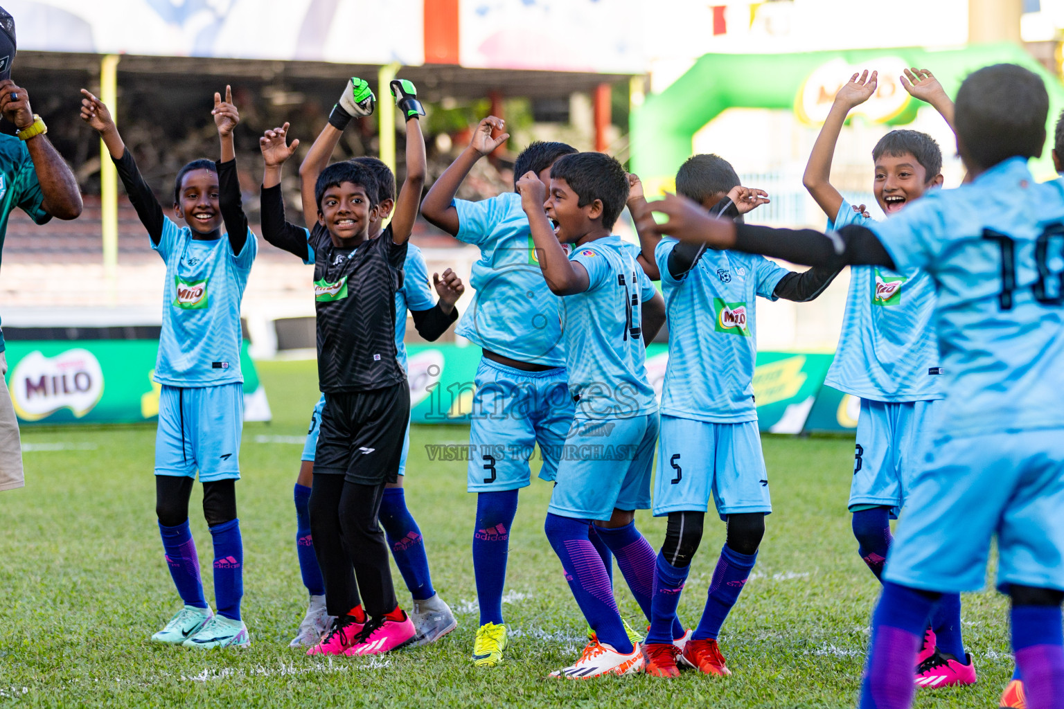 Day 2 of MILO Kids Football Fiesta was held at National Stadium in Male', Maldives on Saturday, 24th February 2024.