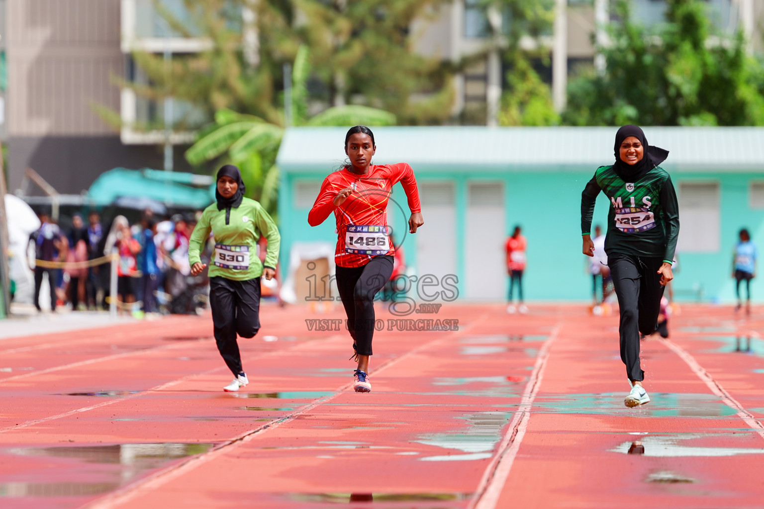 Day 1 of MWSC Interschool Athletics Championships 2024 held in Hulhumale Running Track, Hulhumale, Maldives on Saturday, 9th November 2024. 
Photos by: Ismail Thoriq, Hassan Simah / Images.mv