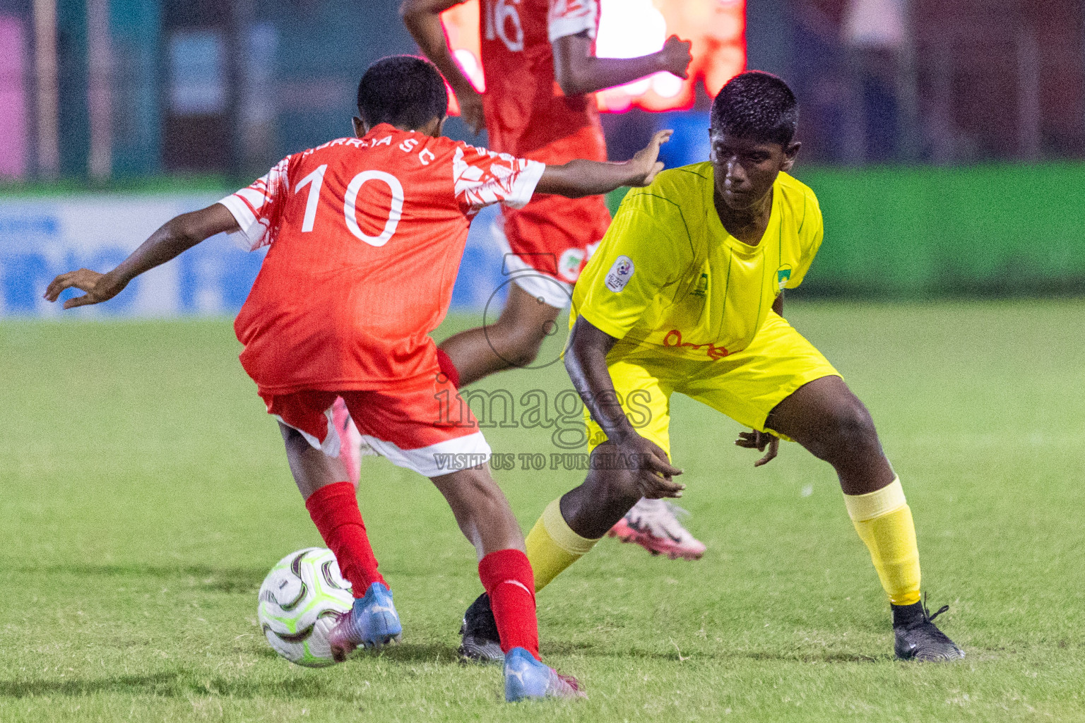 Maziya vs Hurriya (U14) in Day 4 of Dhivehi Youth League 2024 held at Henveiru Stadium on Thursday, 28th November 2024. Photos: Shuu Abdul Sattar/ Images.mv