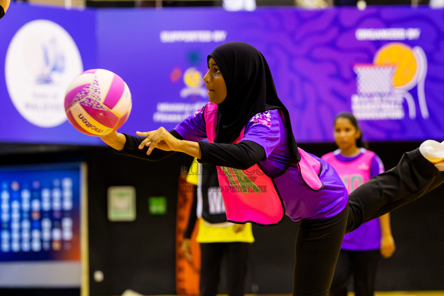 KYRC vs Invicto SC in Day 1 of 24th Milo Netball Association Championship held in Social Center at Male', Maldives on Monday, 1st September 2025. Photos: Nausham Waheed / images.mv